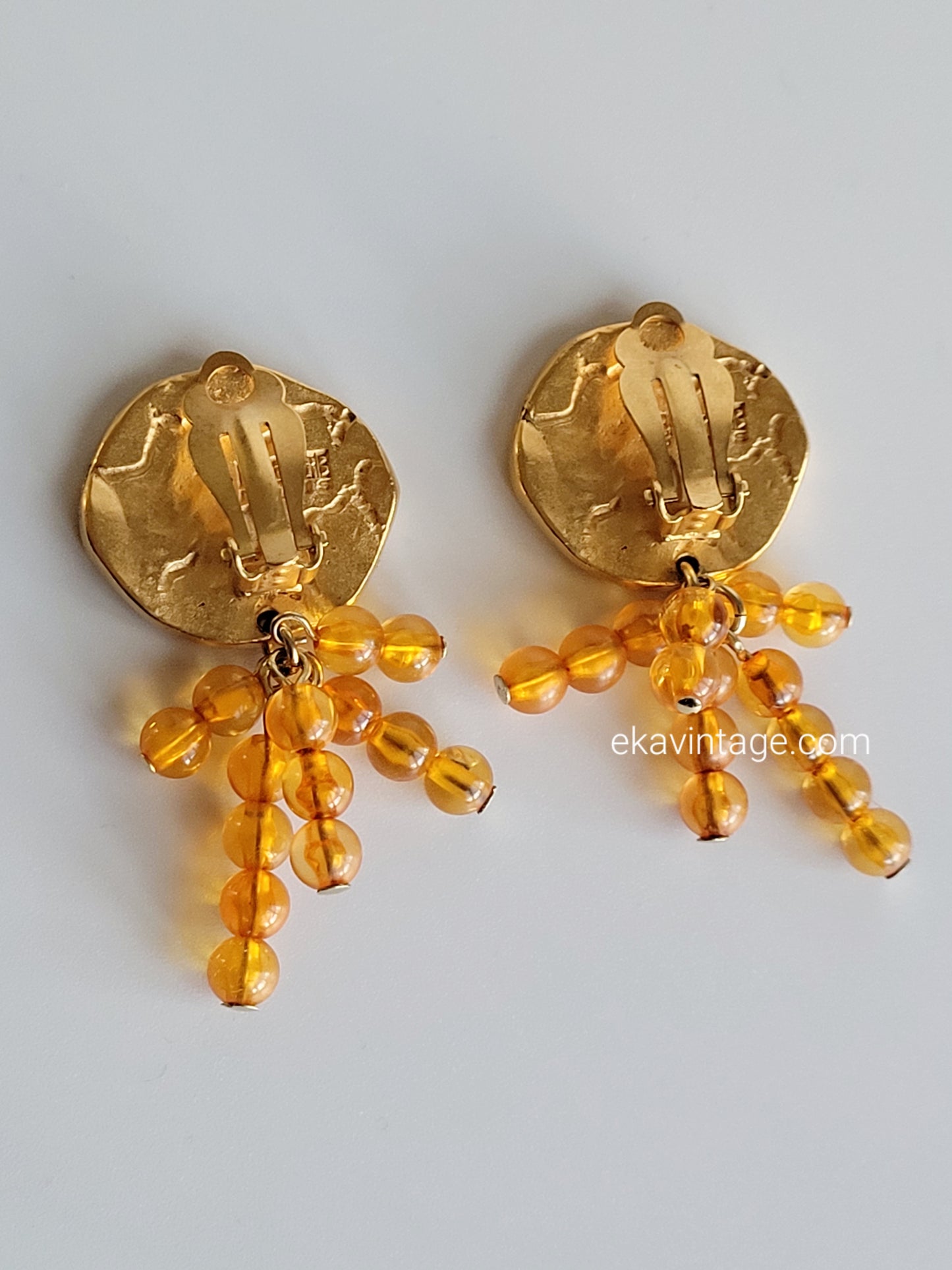 Biche de Bere - Boucles d'oreilles vintage pendantes