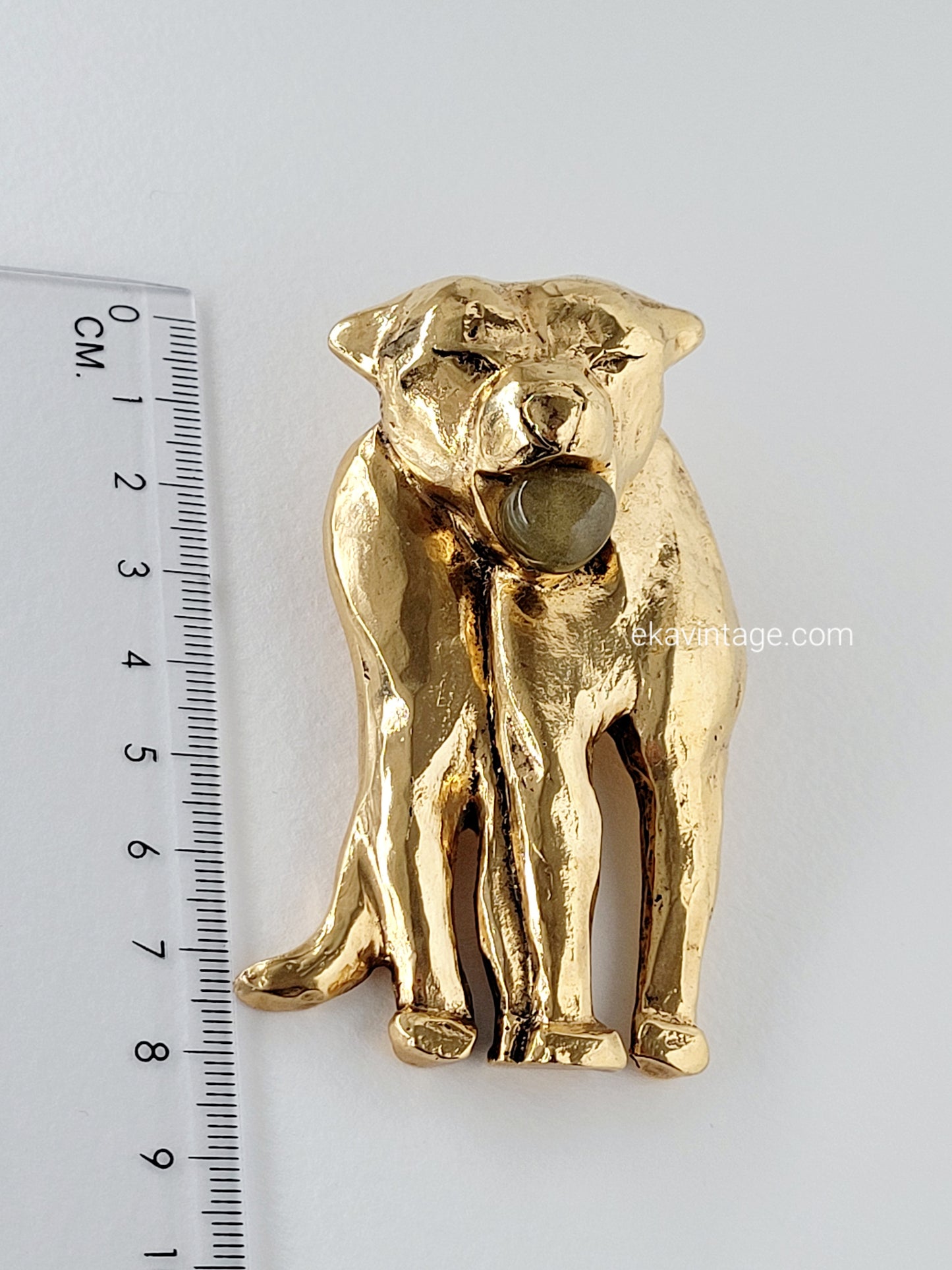 Estelle Bijoux Paris - Grande broche vintage Chien