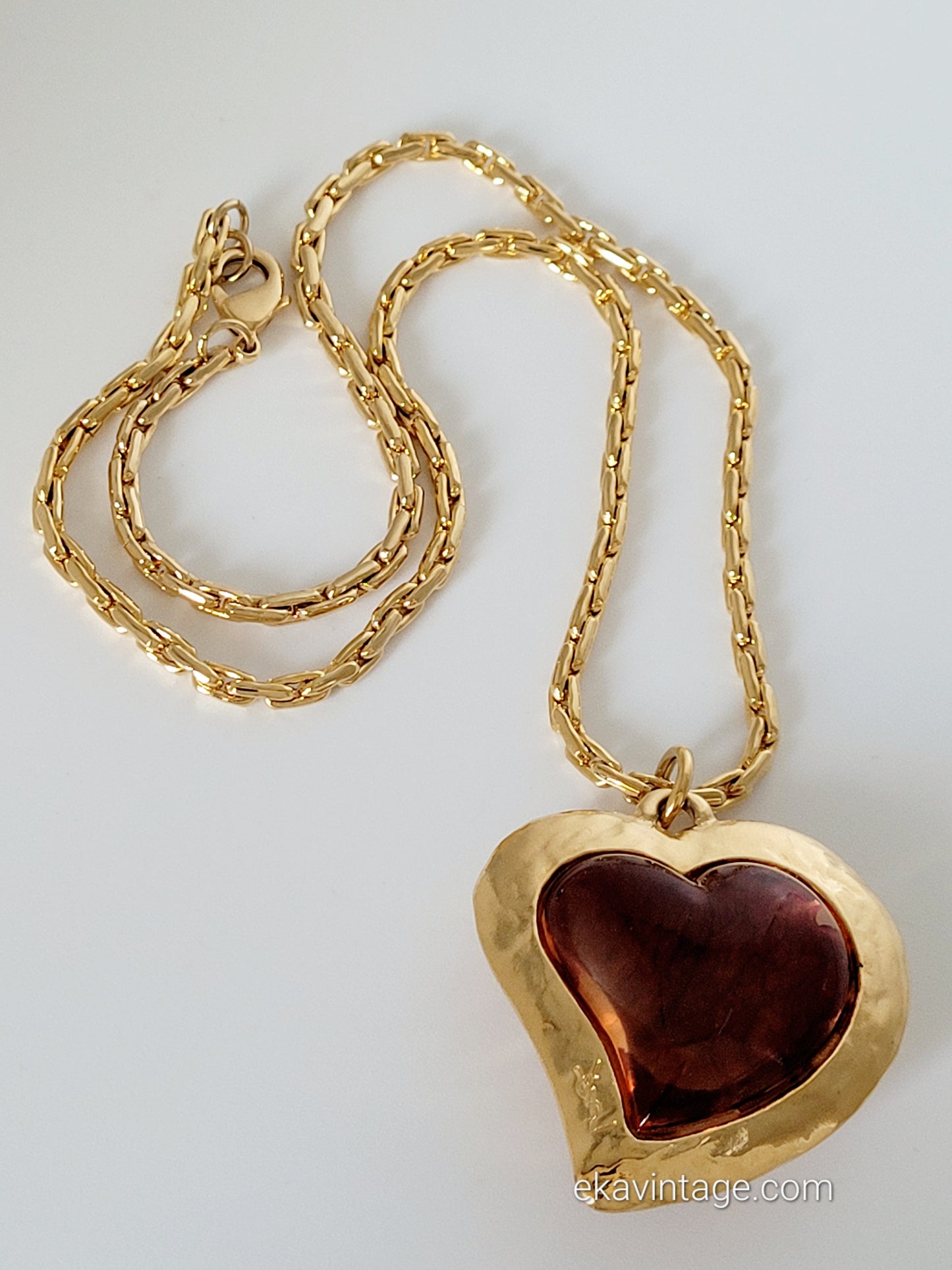 Yves Saint Laurent - Pendentif vintage Cœur