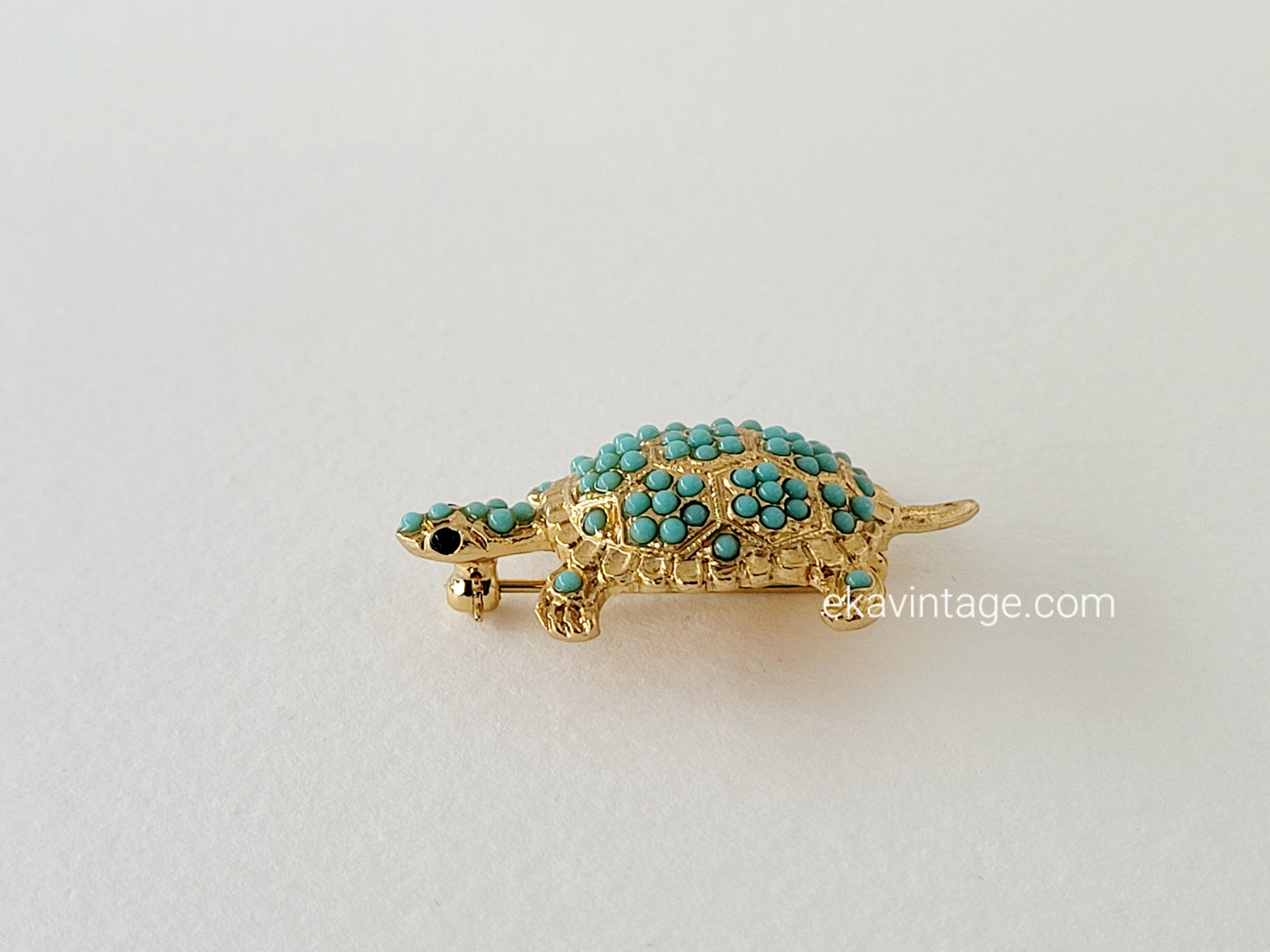 Broche vintage - Petite Tortue