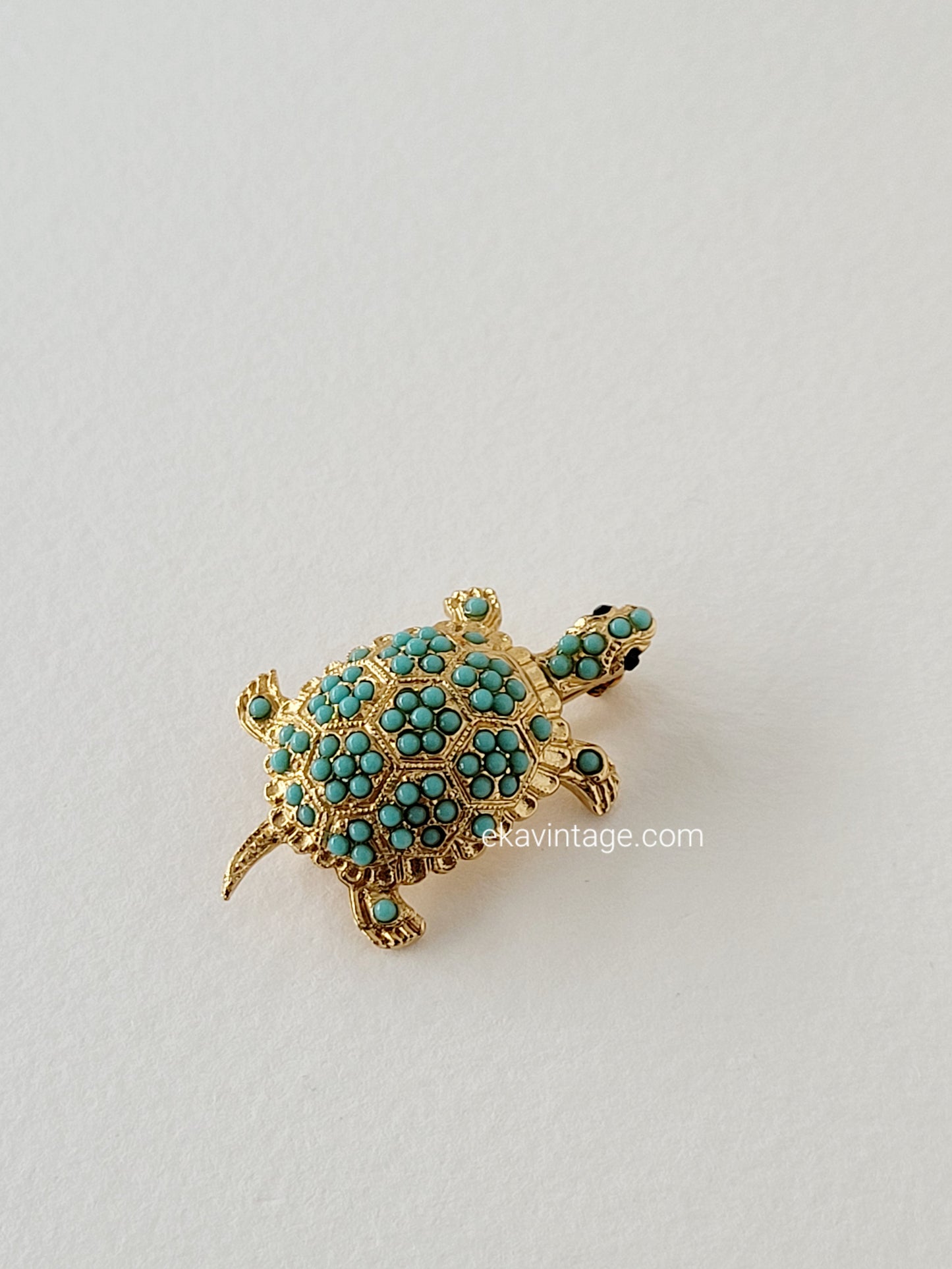 Broche vintage - Petite Tortue