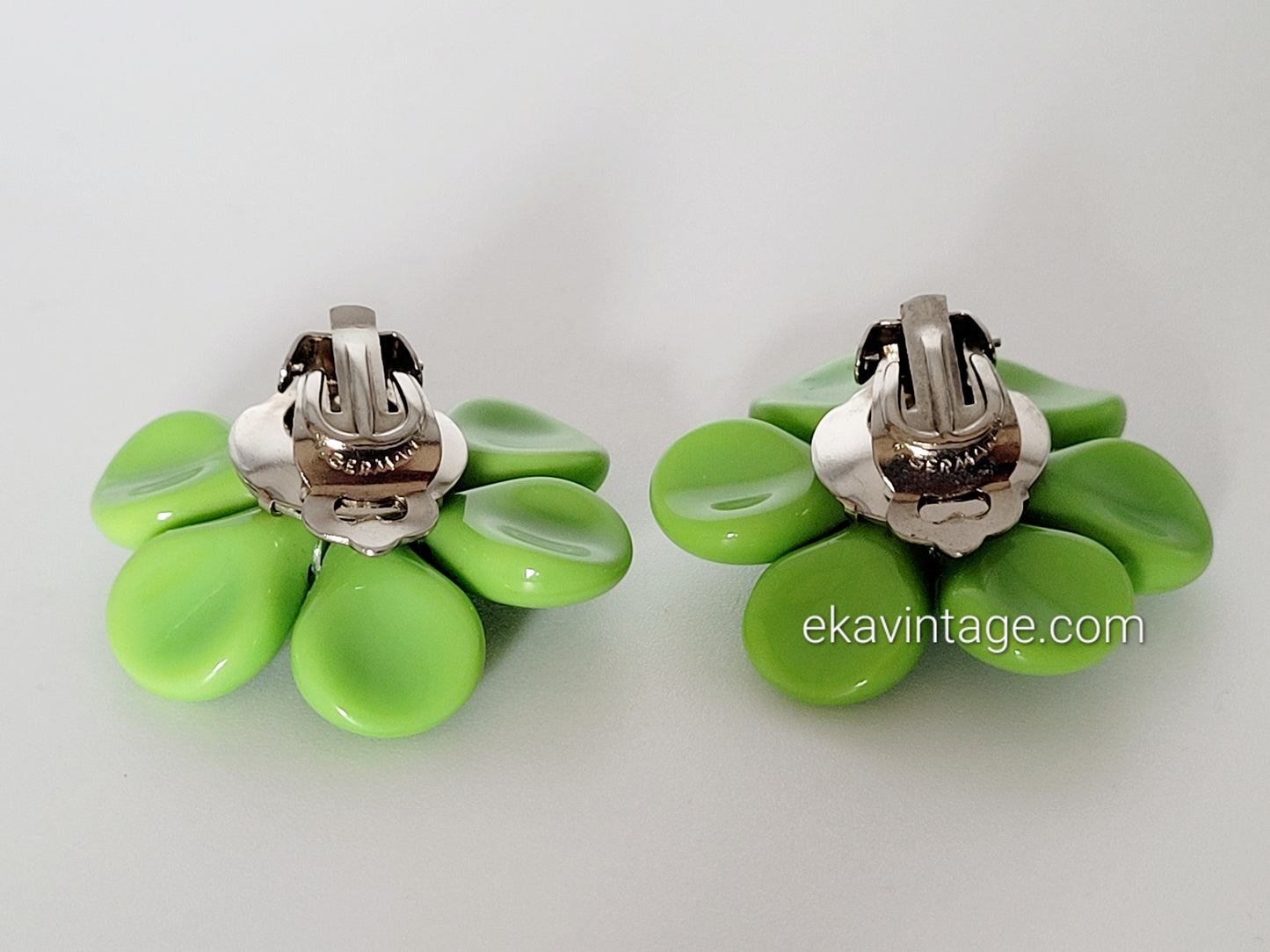 Boucles d'oreilles vintage Fleur