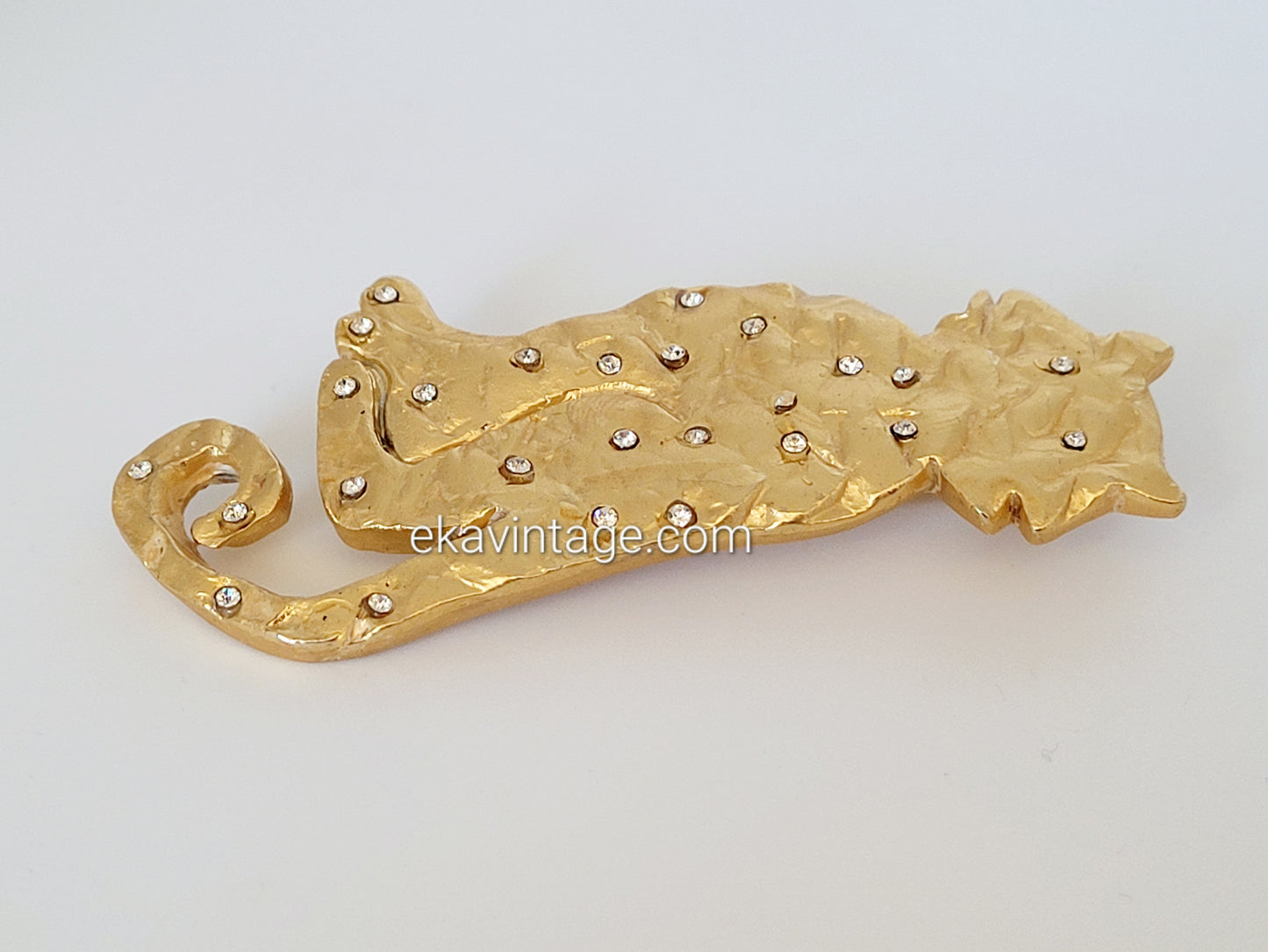 Baila Booste - Grande broche vintage Chat