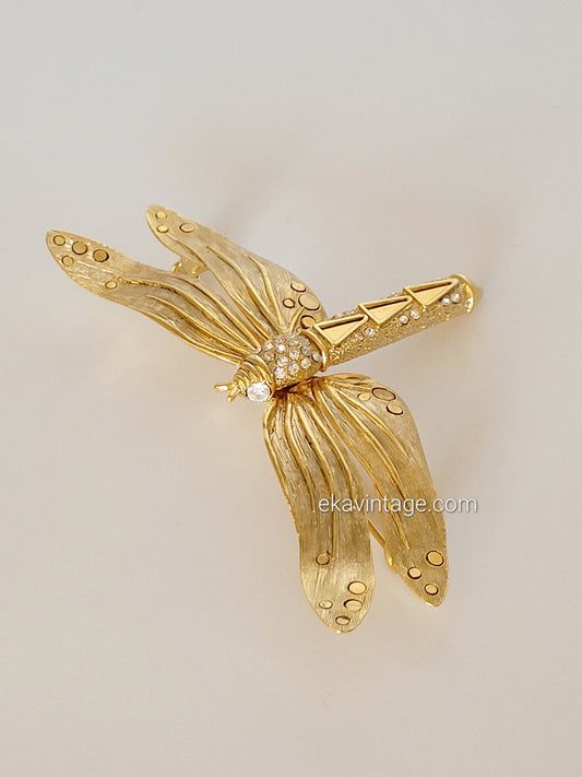 Orena - Broche vintage Libellule