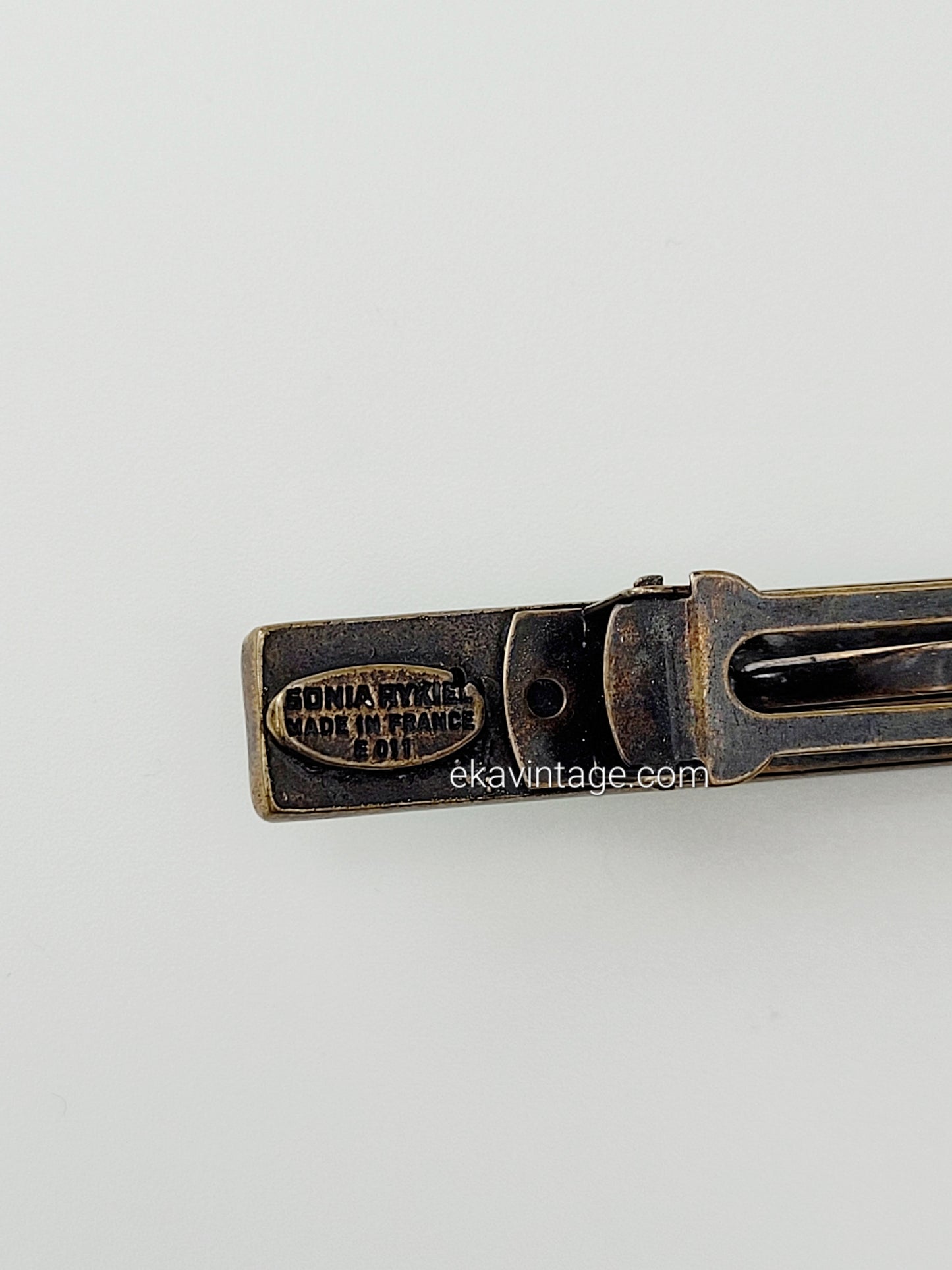 Sonia Rykiel - Barrette cristaux verts