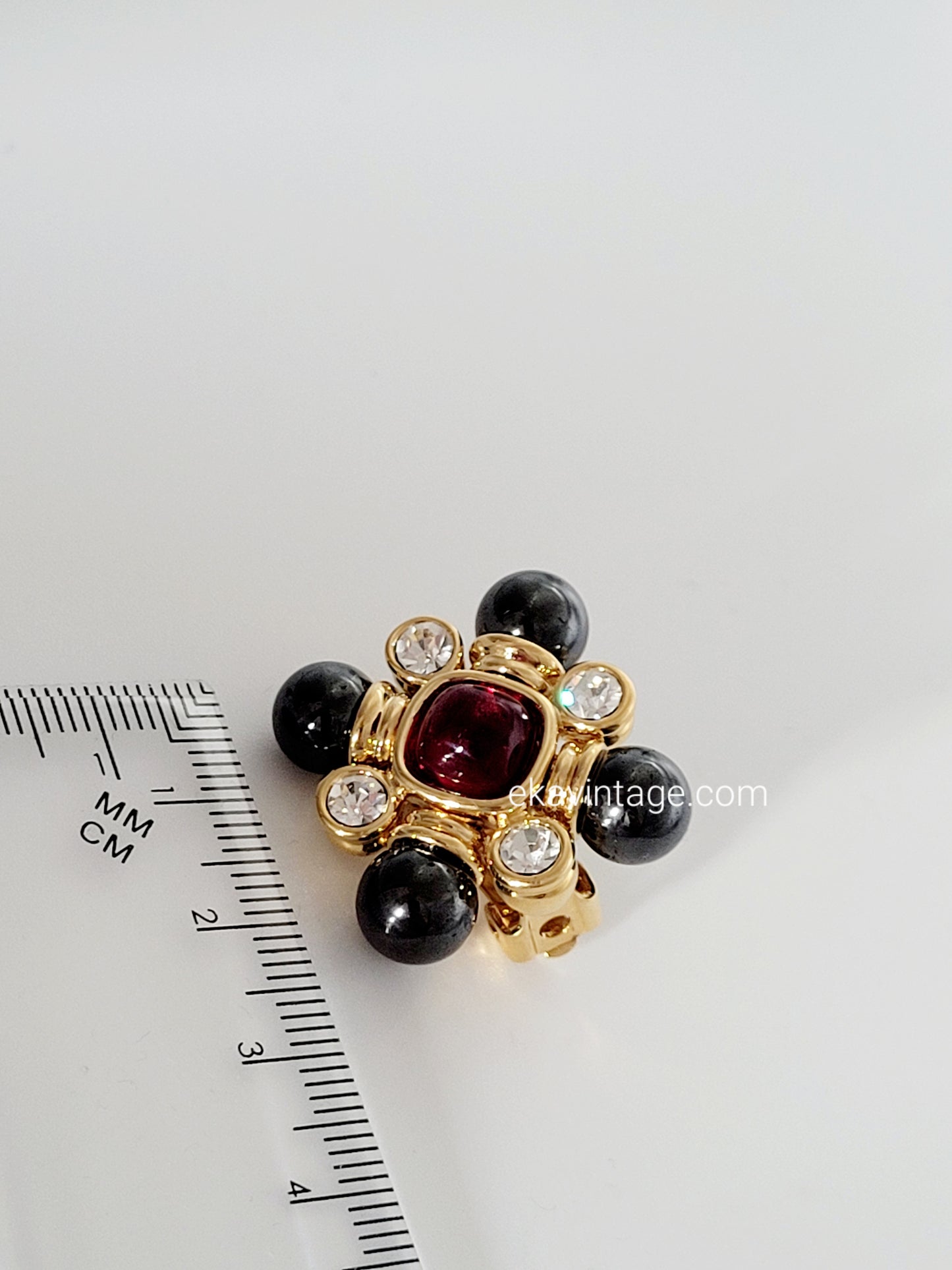 Cabouchon - Boucles d'oreilles vintage