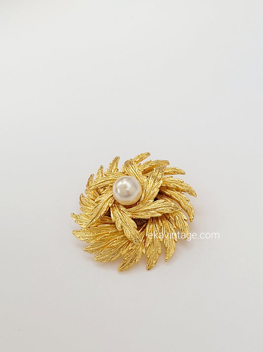 Broche vintage Fleur