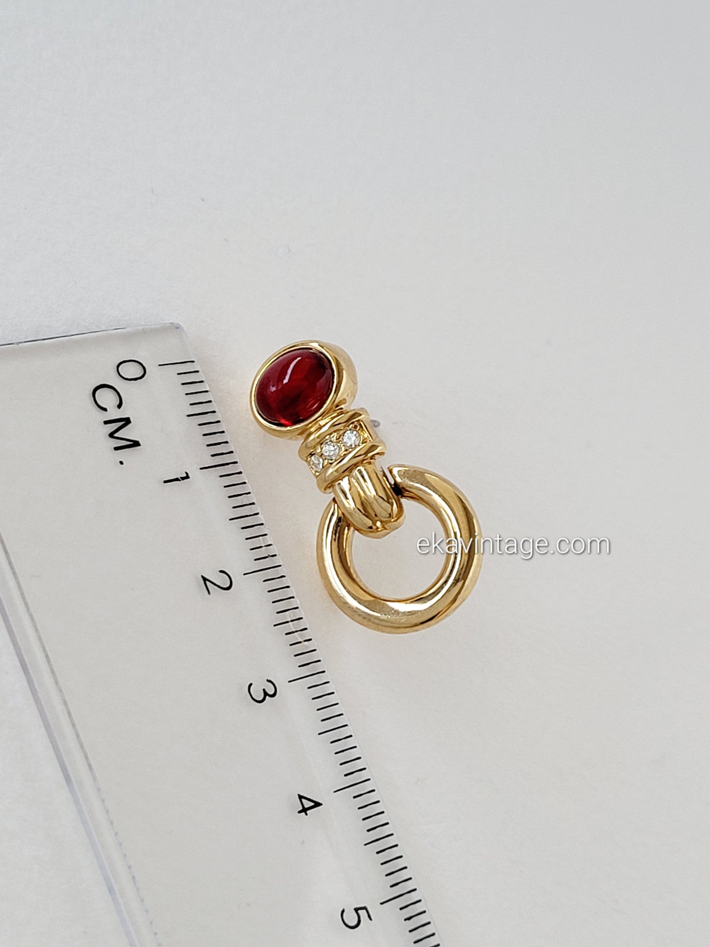Parure vintage Cabouchon - Collier et boucles d'oreilles