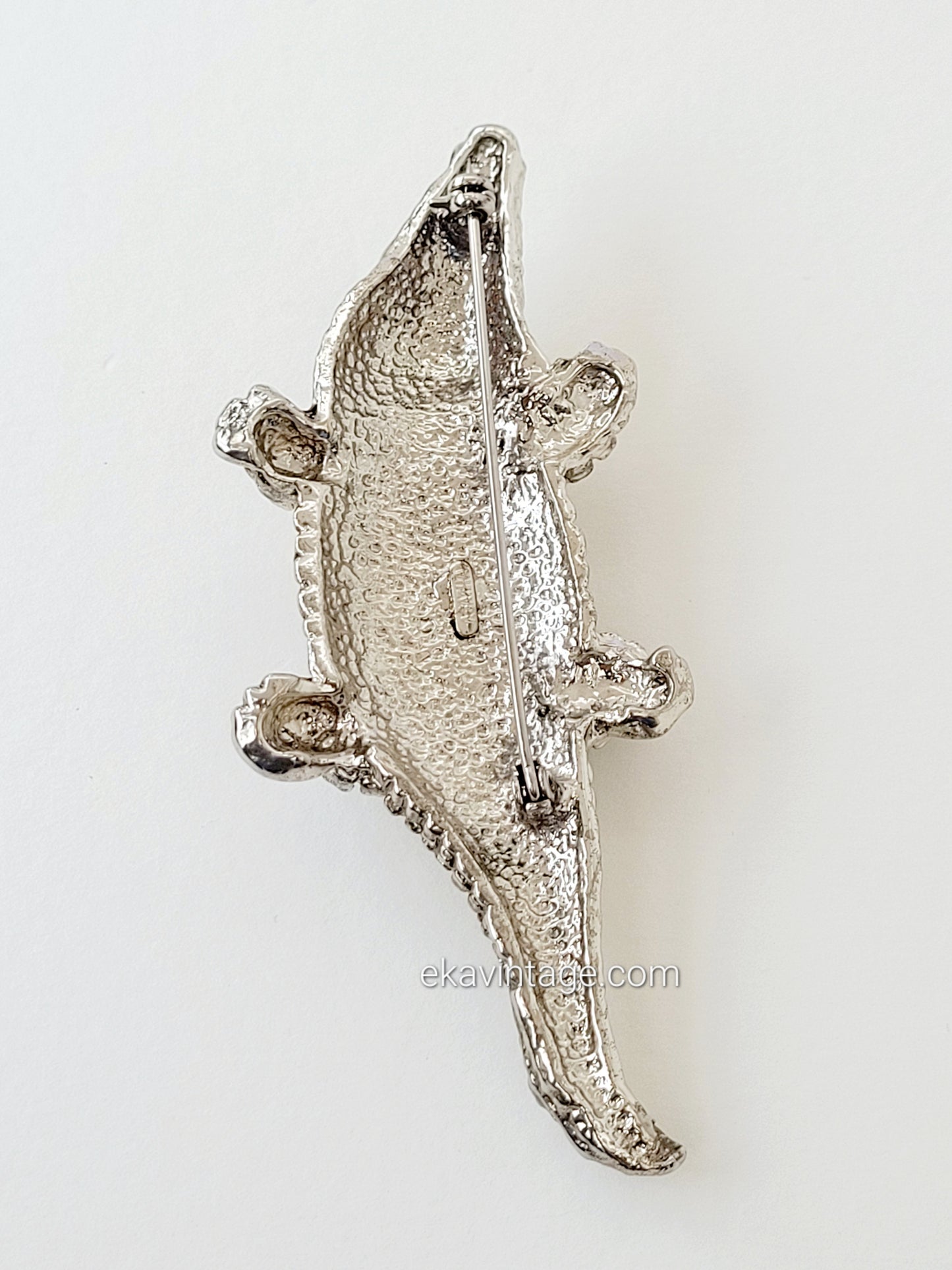 Agatha - Grande broche Crocodile