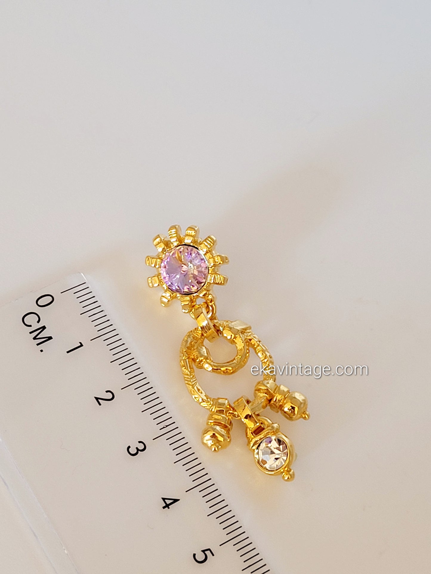 Zarzuelas - Boucles d'oreilles pendantes vintage
