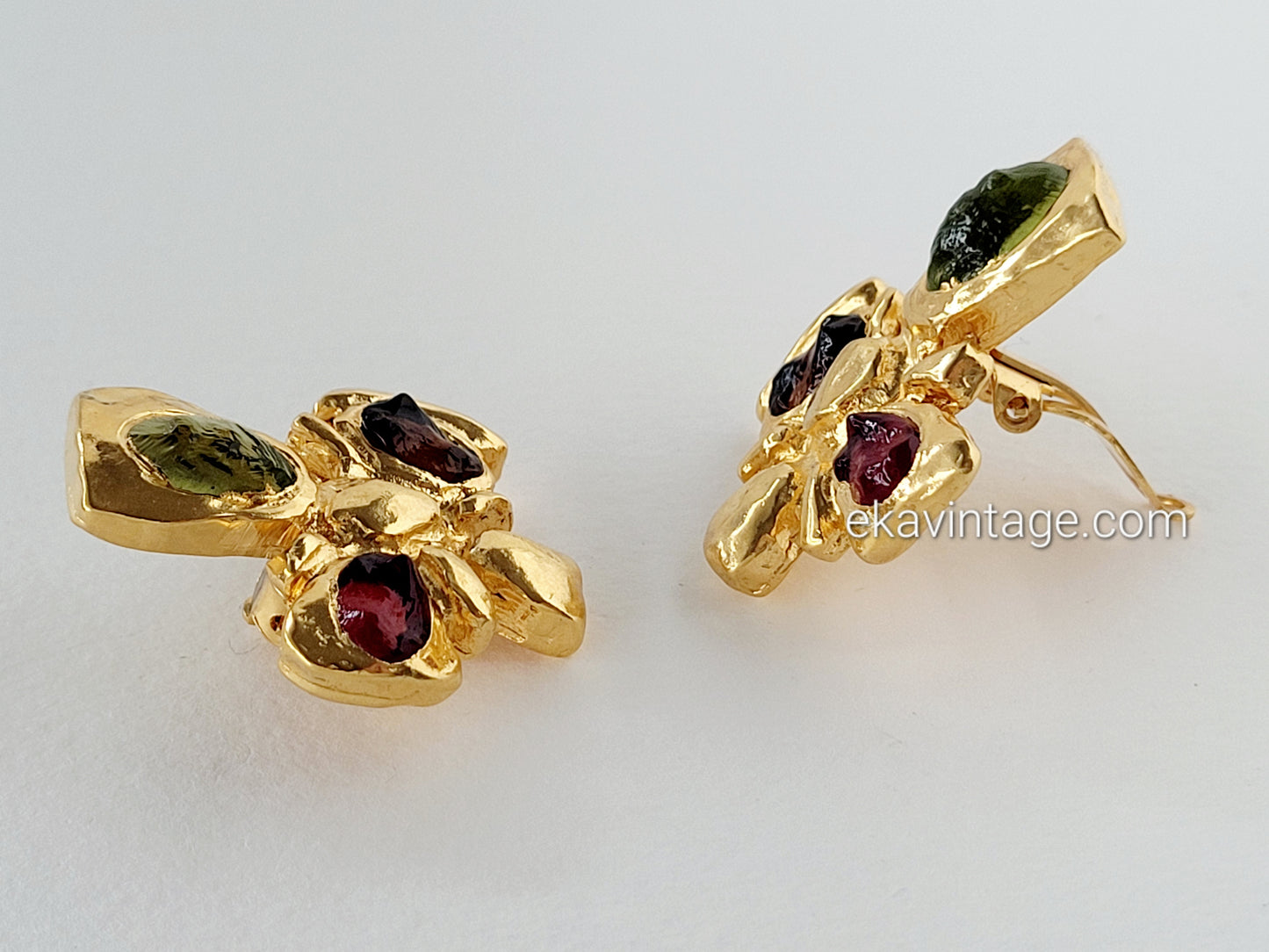 Christian Lacroix - Boucles d'oreilles vintage Croix