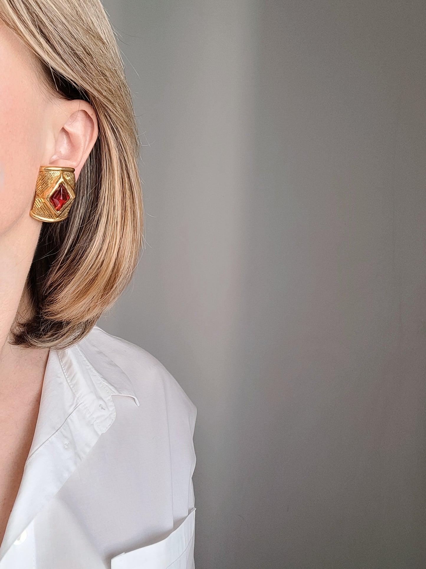 Scherrer Paris - Boucles d'oreilles vintage