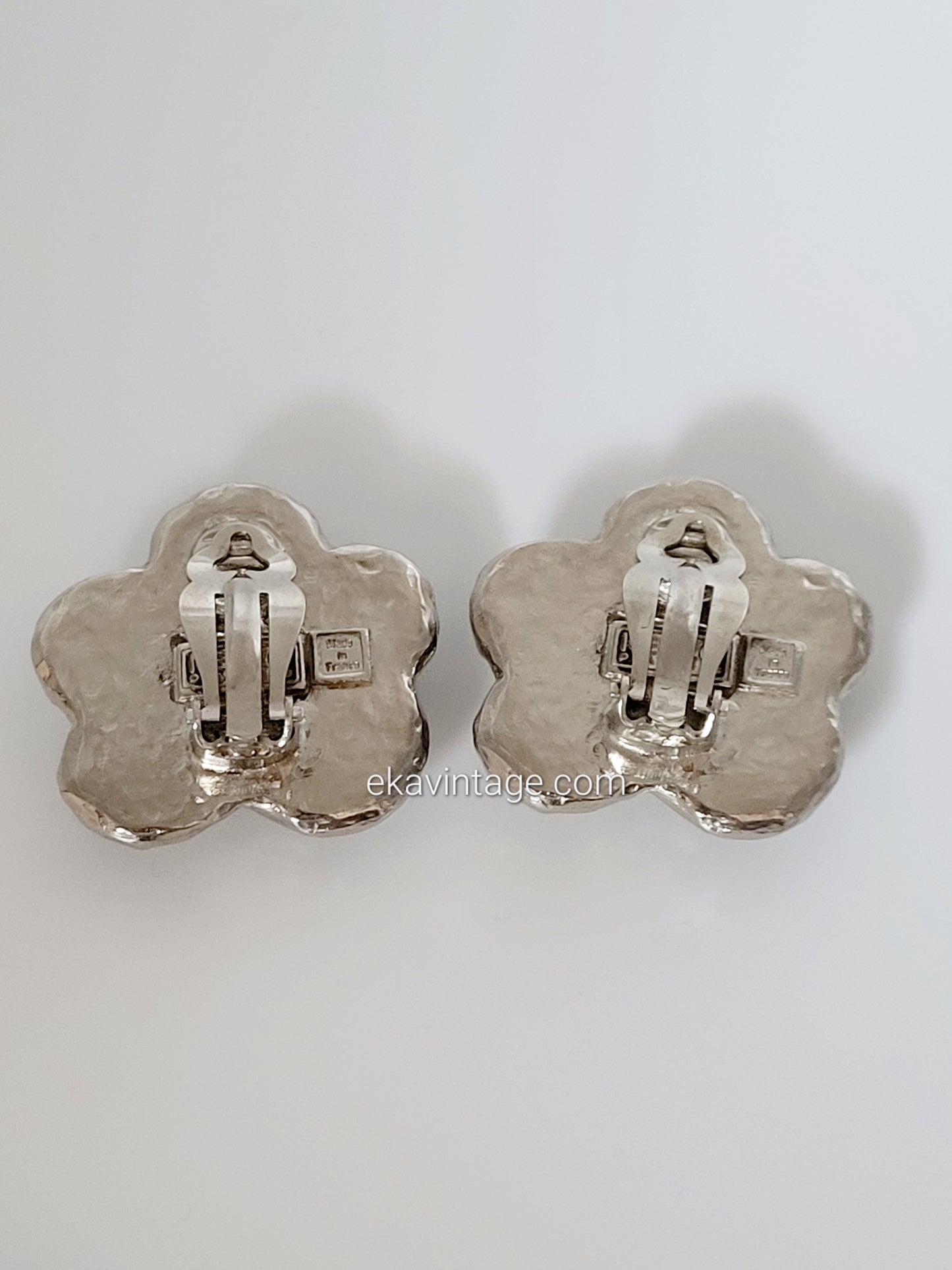 Boucles d'oreilles vintage Kenzo Paris Fleurs