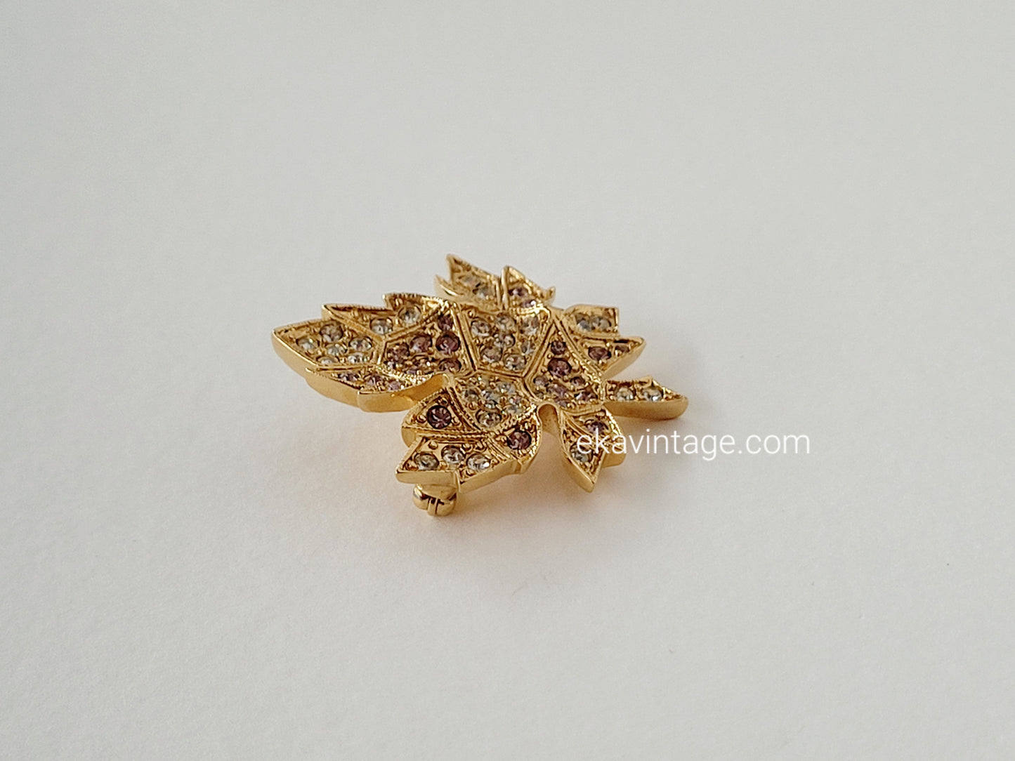 D'orlan - Broche vintage Feuille