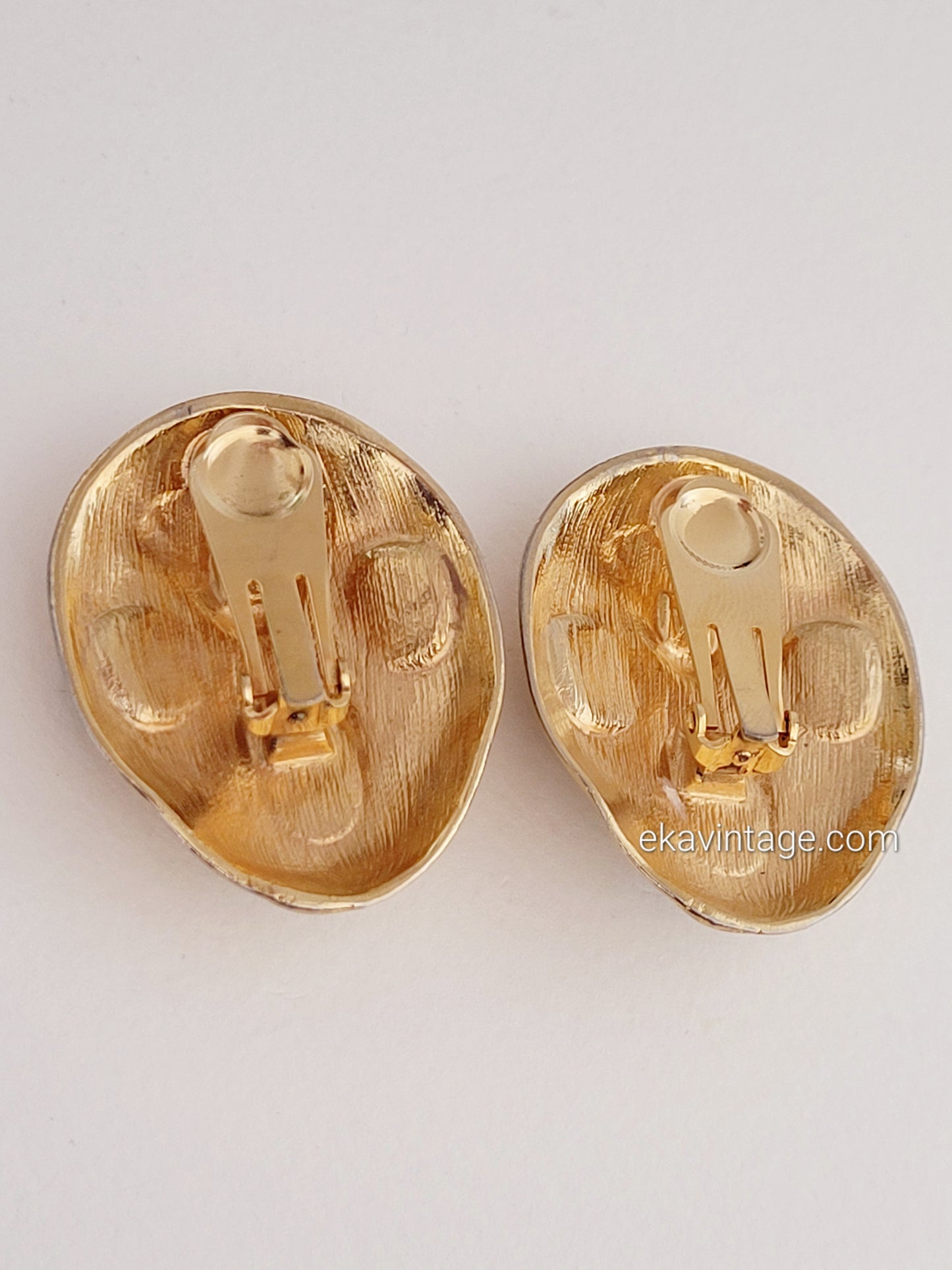 Les Bernard - Grandes boucles d'oreilles vintage