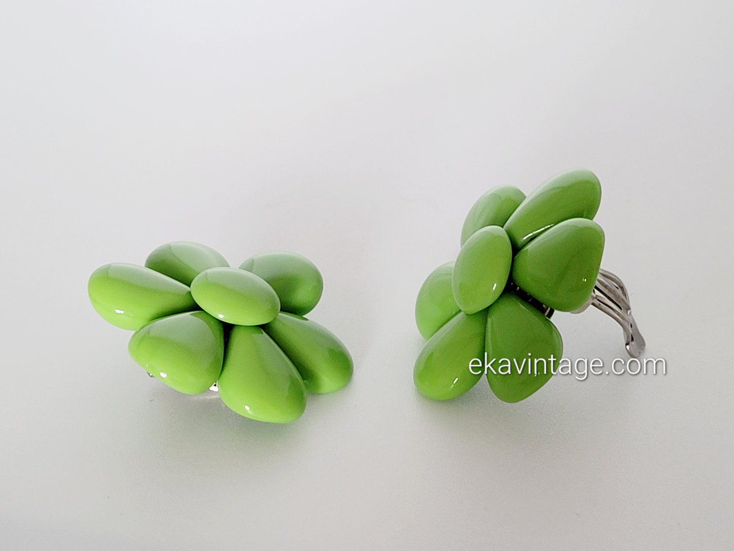 Boucles d'oreilles vintage Fleur