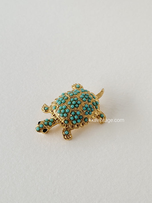 Broche vintage - Petite Tortue