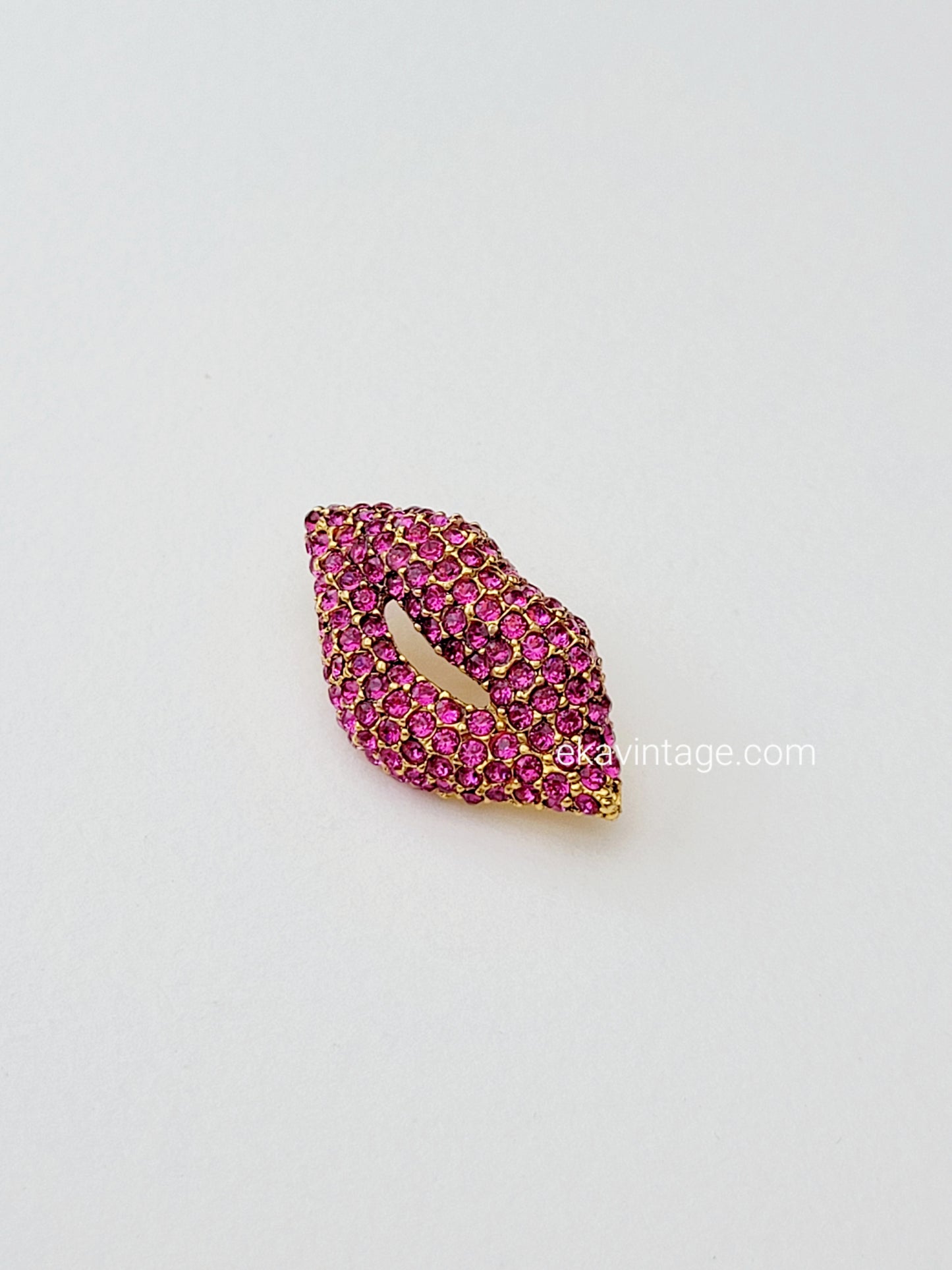Sonia Rykiel - Broche sertie de cristaux roses