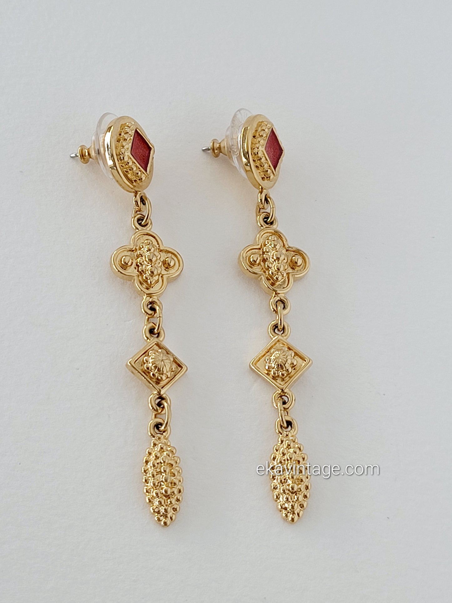 Monet - Boucles d'oreilles vintage