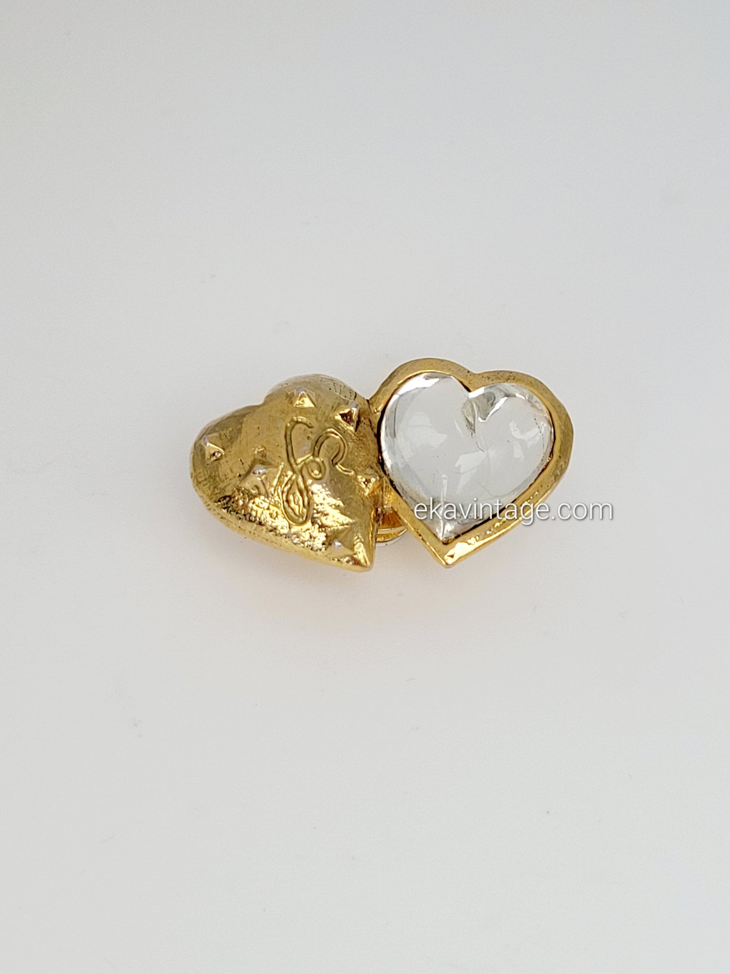 Sonia Rykiel - Pin's vintage cœurs SR