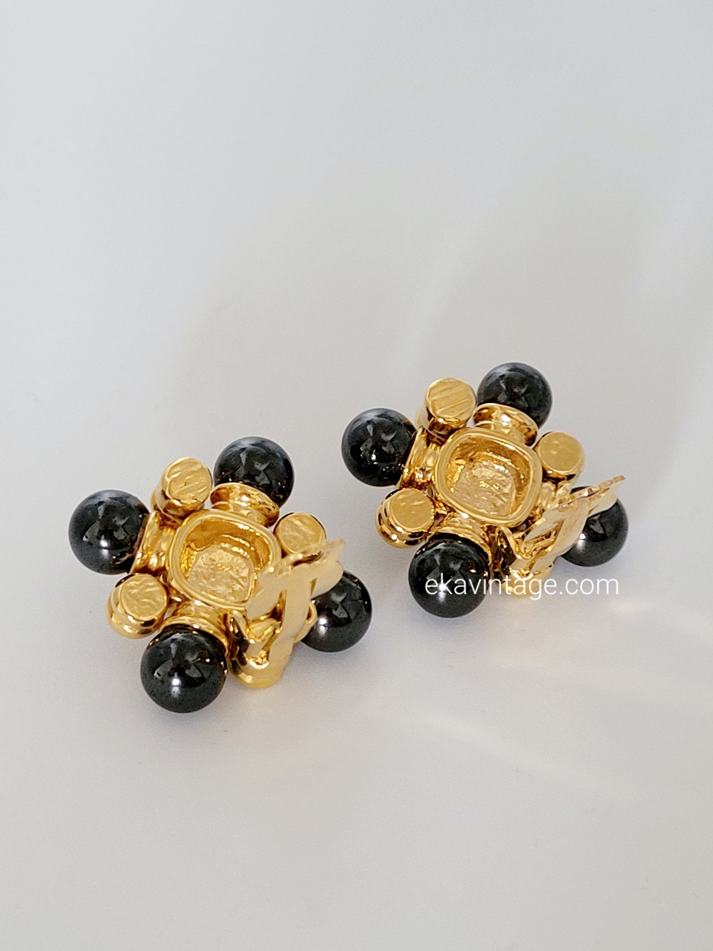 Cabouchon - Boucles d'oreilles vintage
