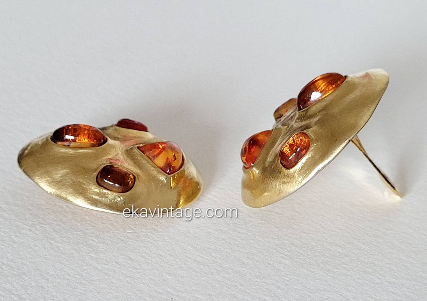 Les Bernard - Grandes boucles d'oreilles vintage