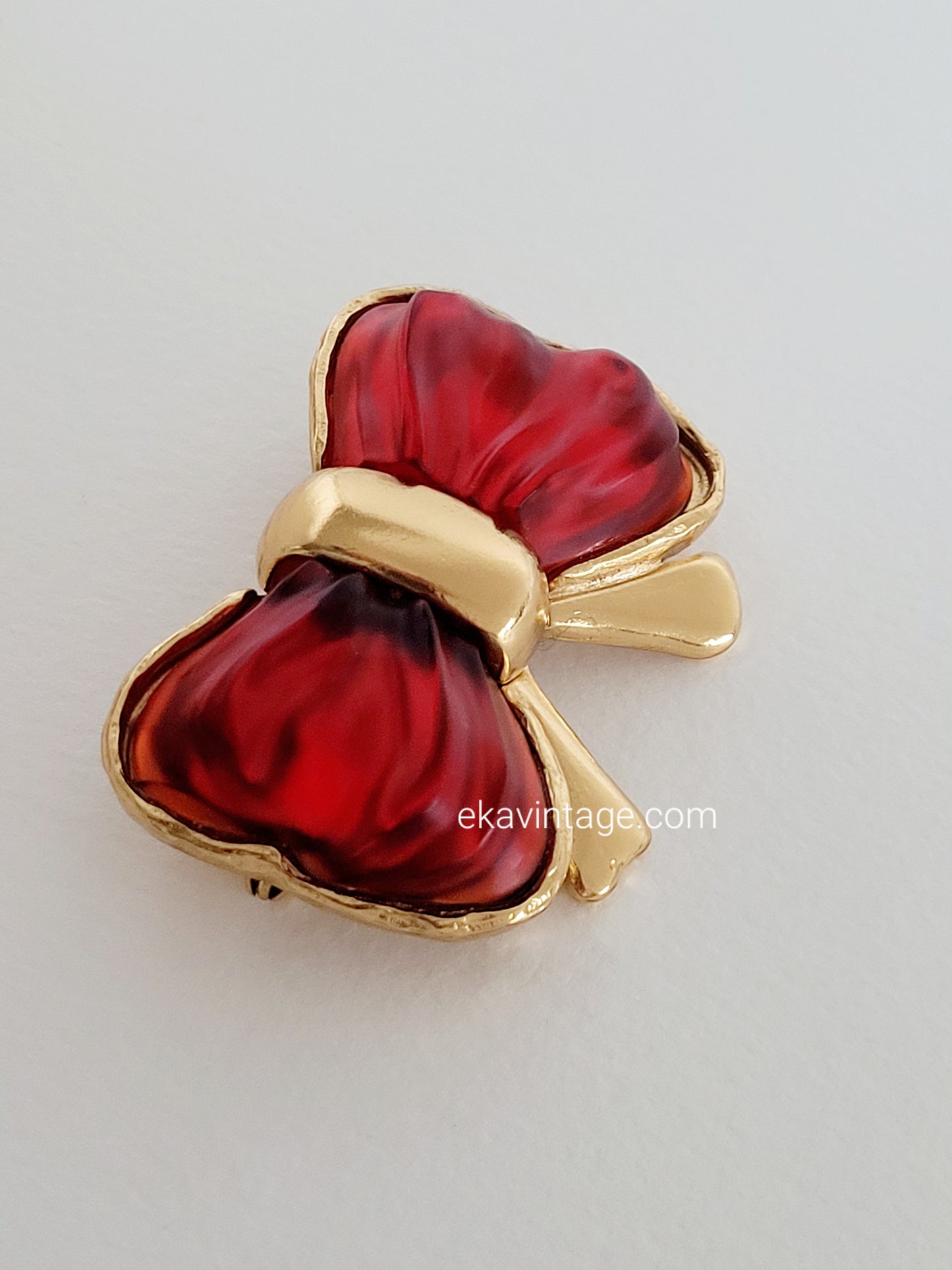 Sonia Rykiel - Broche vintage Nœud rouge
