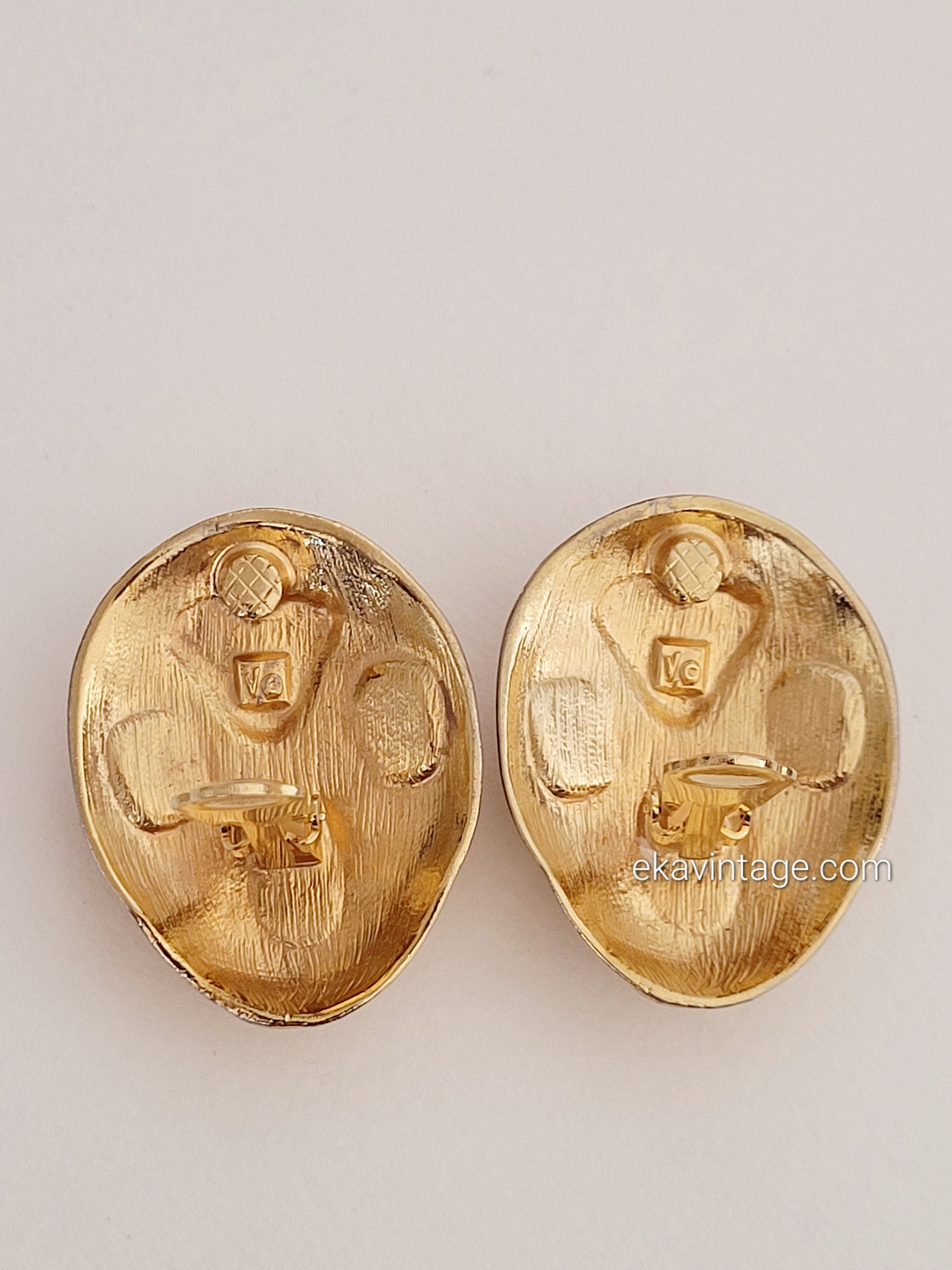 Les Bernard - Grandes boucles d'oreilles vintage