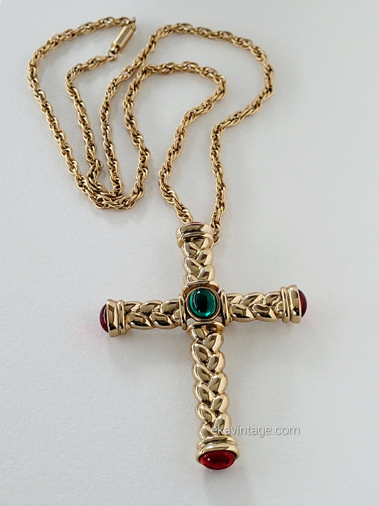 Helena Rubinstein - Collier vintage Croix