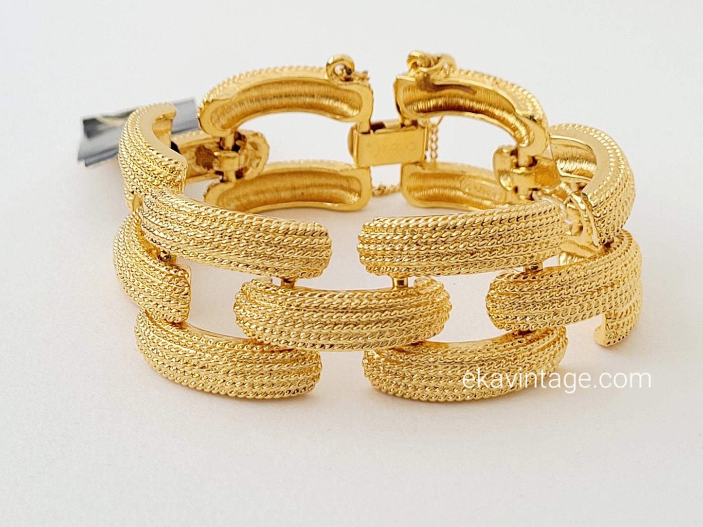 Monet - Bracelet vintage doré