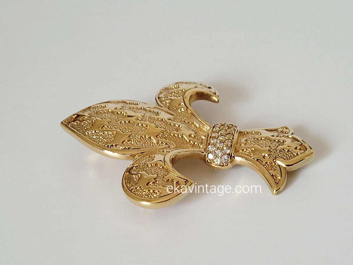 Christian Dior - Broche/pendentif vintage Fleur de Lys