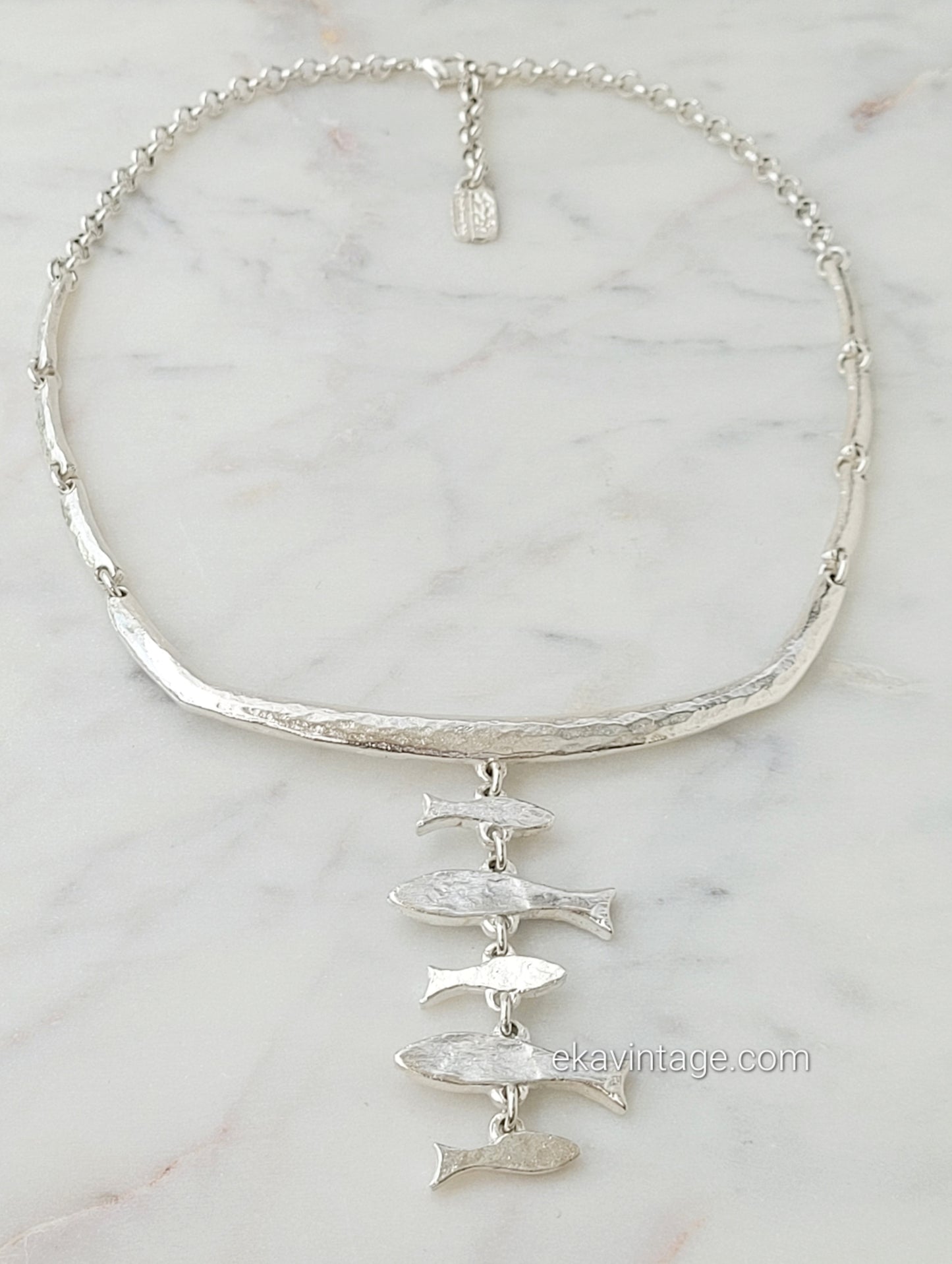 Il était une fois - Collier vintage Poissons