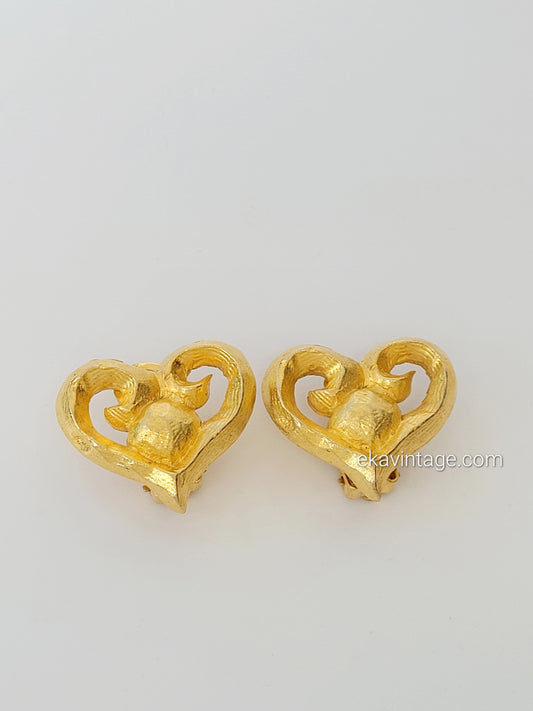 Boucles d'oreilles vintage Cœur