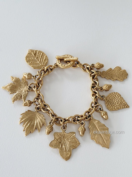 Agatha Paris-Bracelet vintage- feuilles