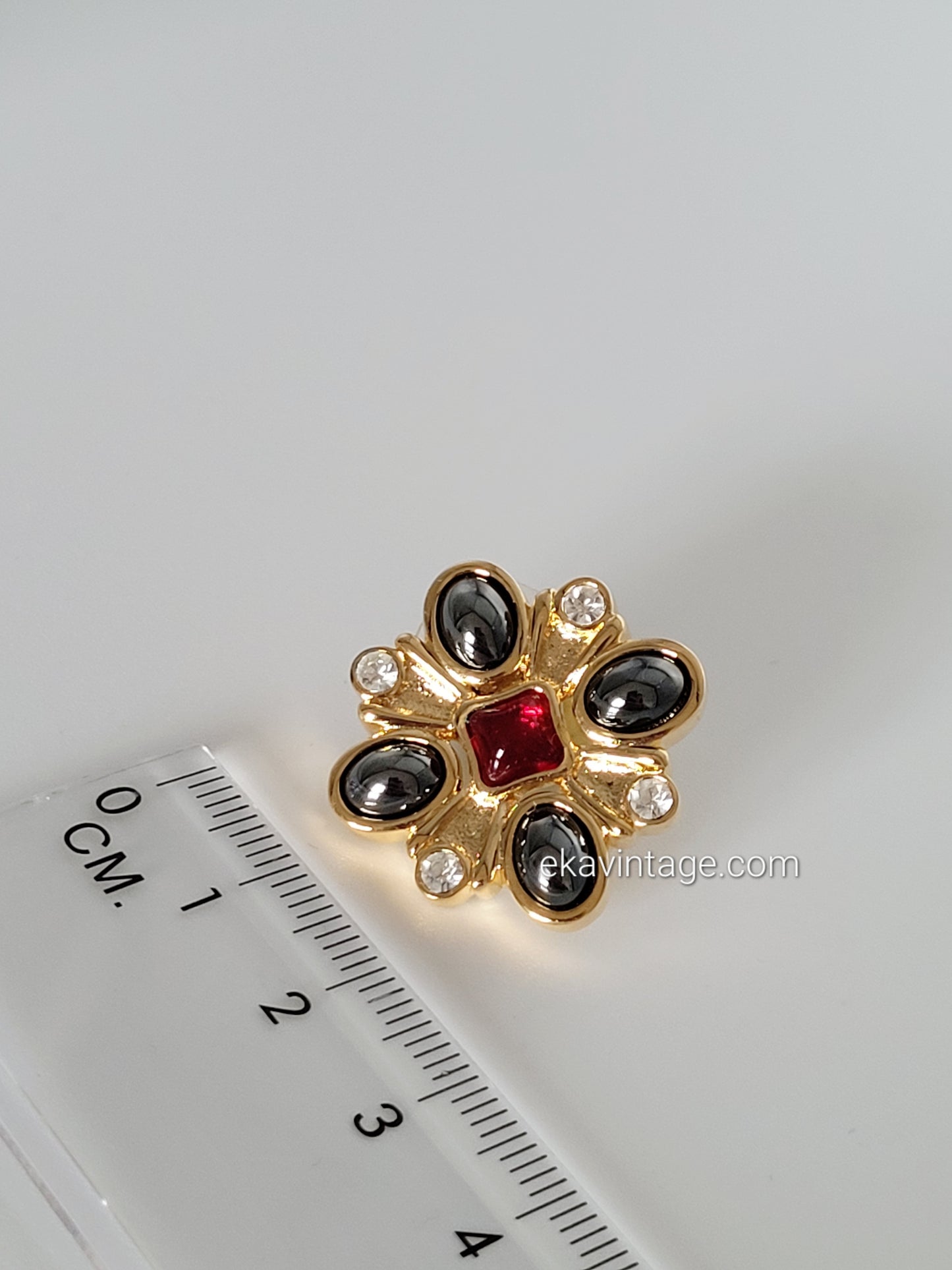 Cabouchon - Boucles d'oreilles vintage