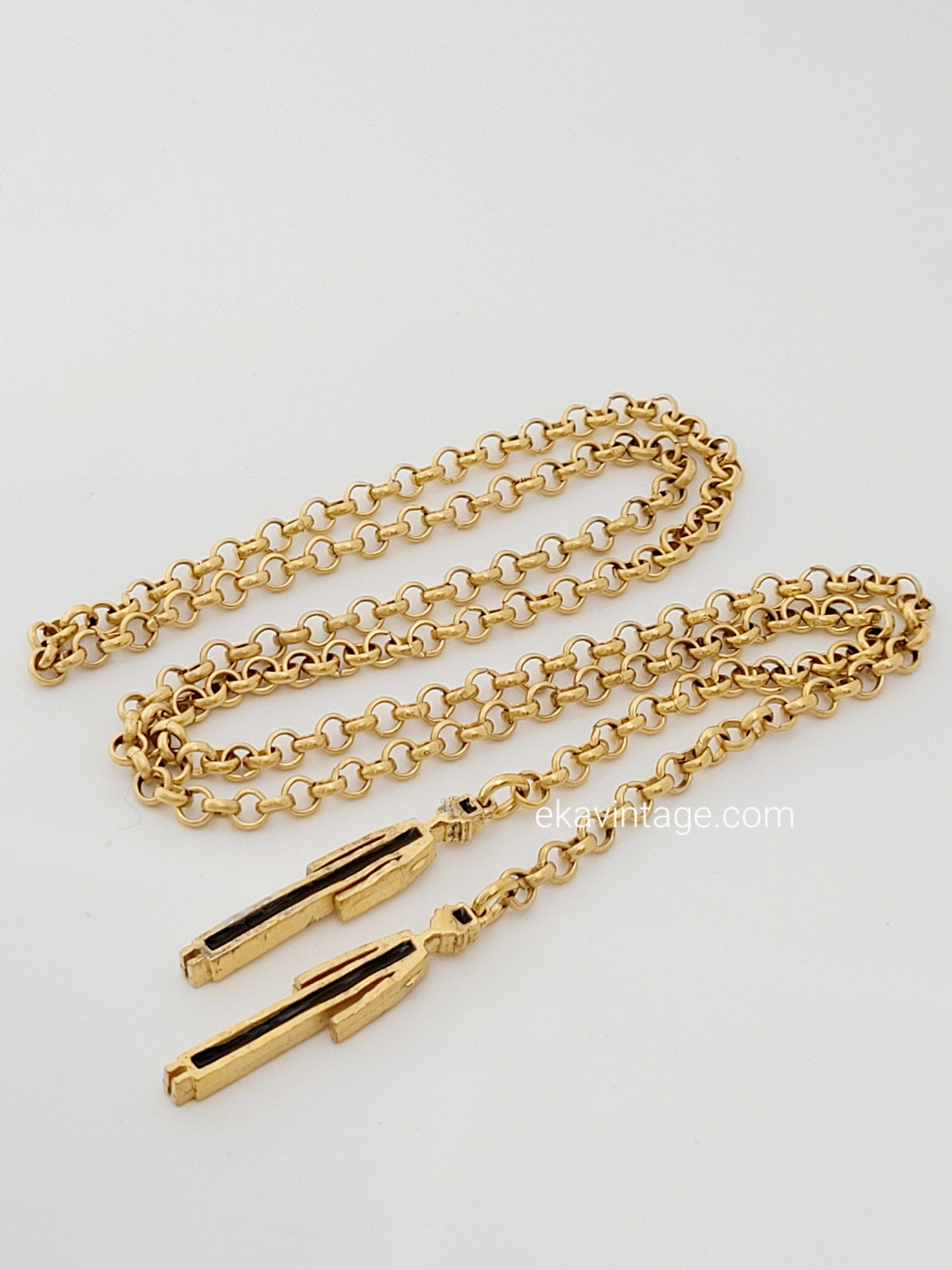Biche de Bere - Collier vintage doré