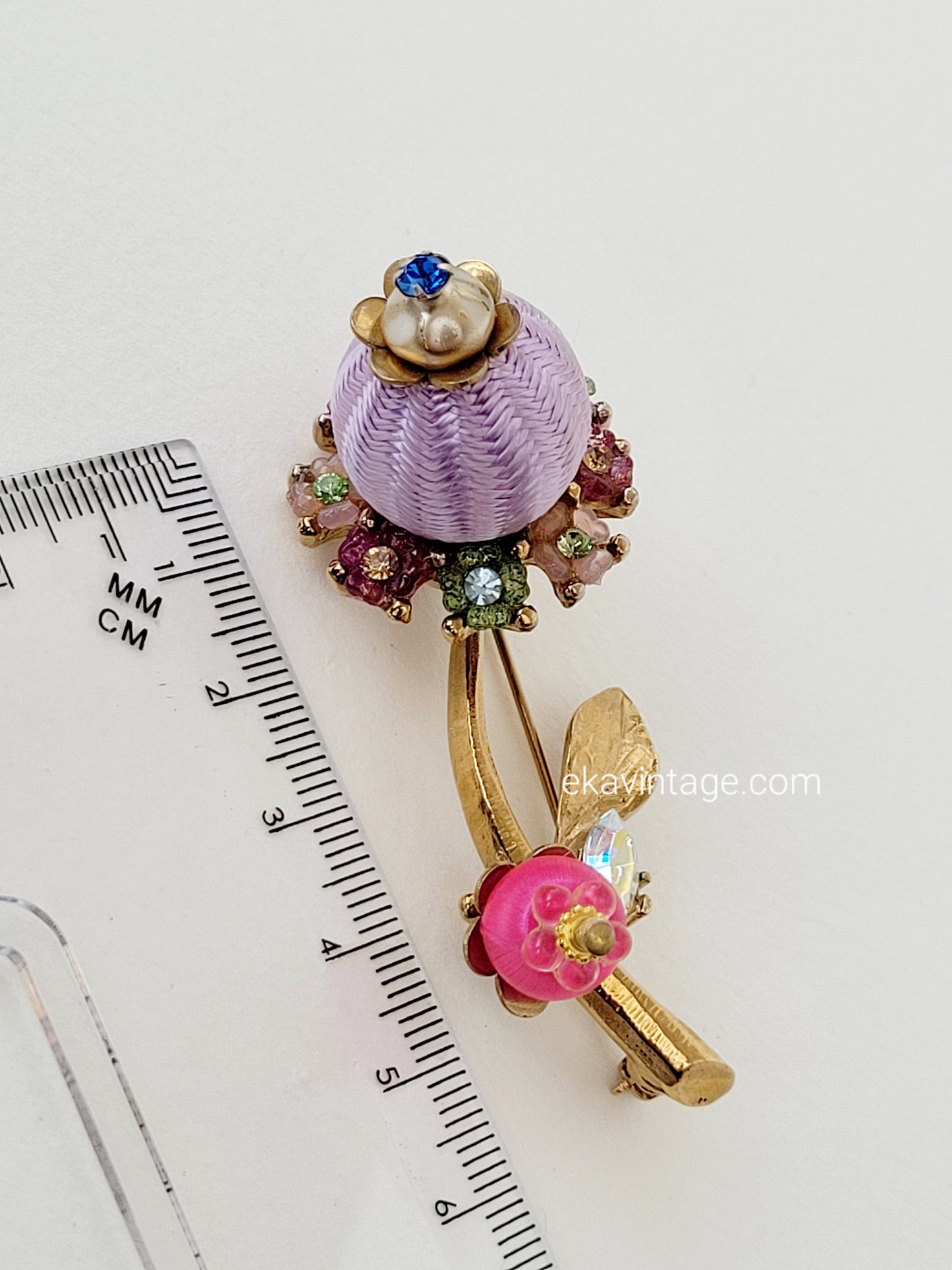 Christian Lacroix-Broche vintage Fleur