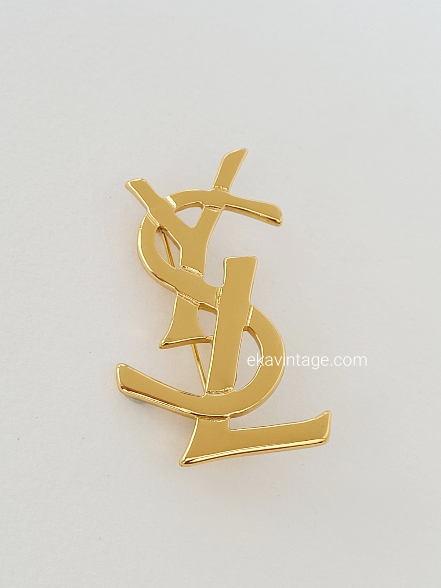 Yves Saint Laurent - Broche vintage logo YSL