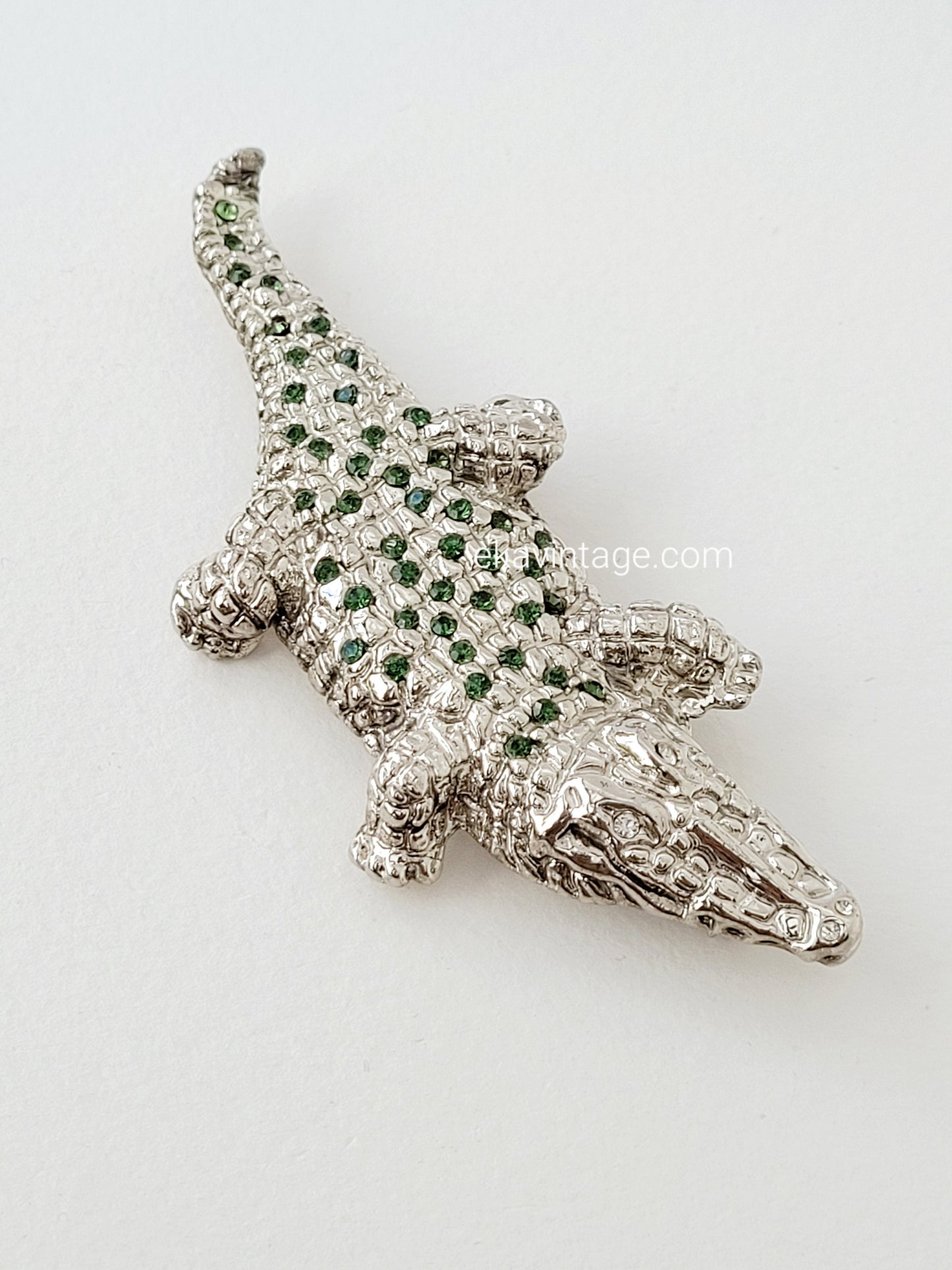 Agatha - Grande broche Crocodile