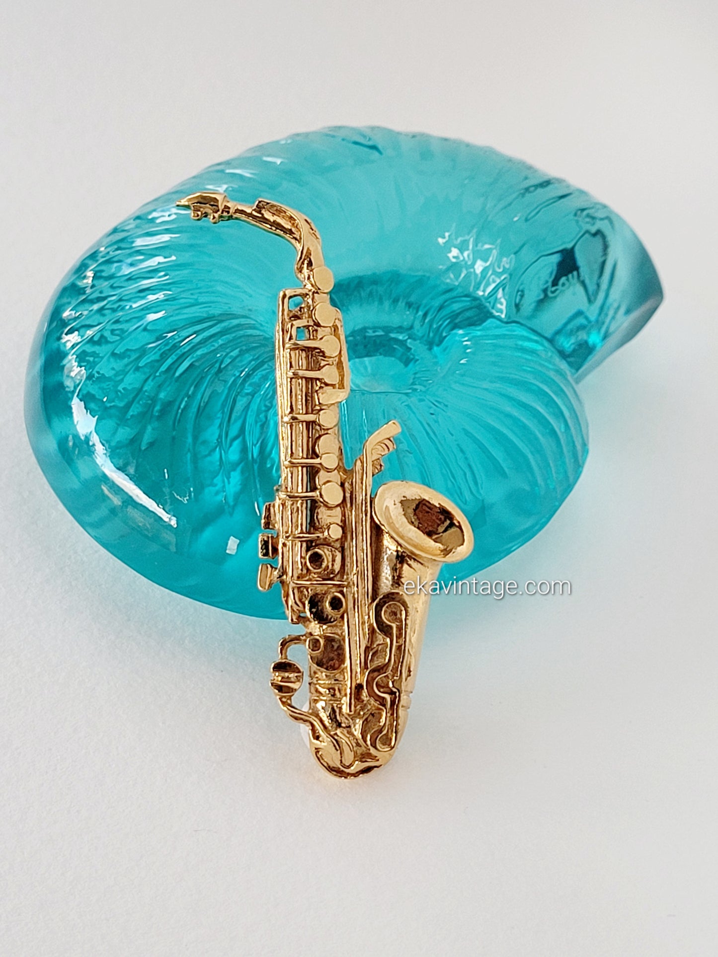 Agatha Paris - Broche vintage Saxophone