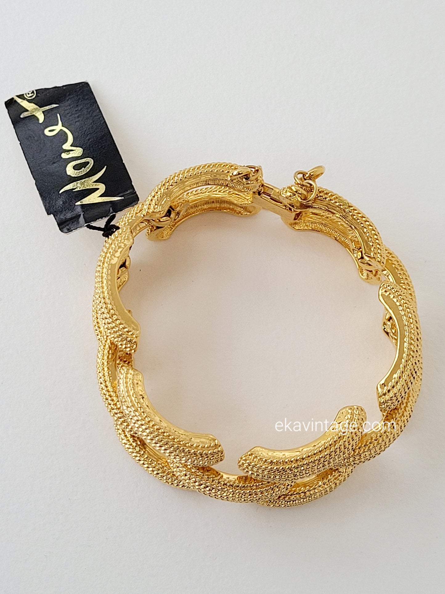 Monet - Bracelet vintage doré