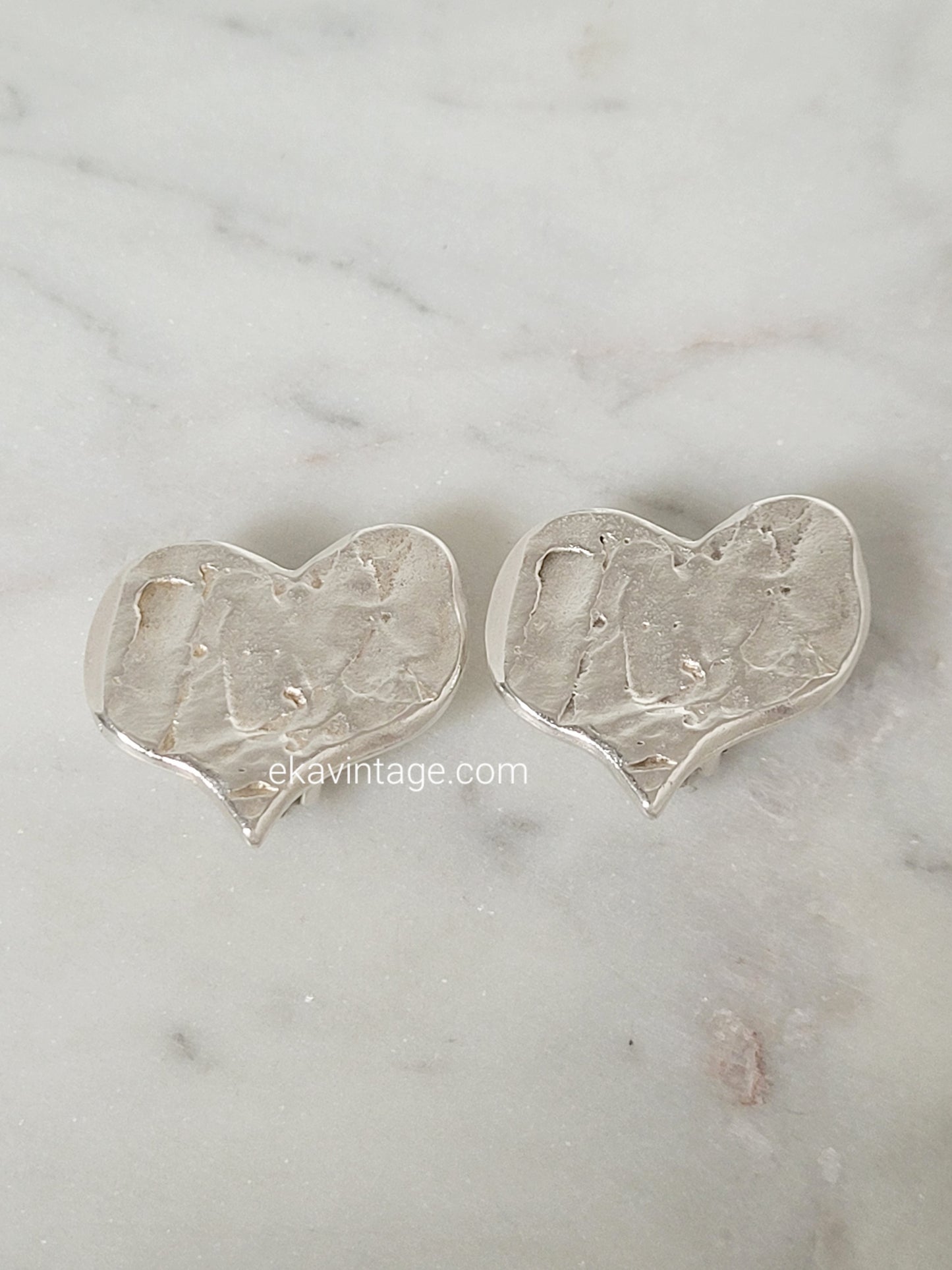 Biche de Bere - Boucles d'oreilles vintage Cœur