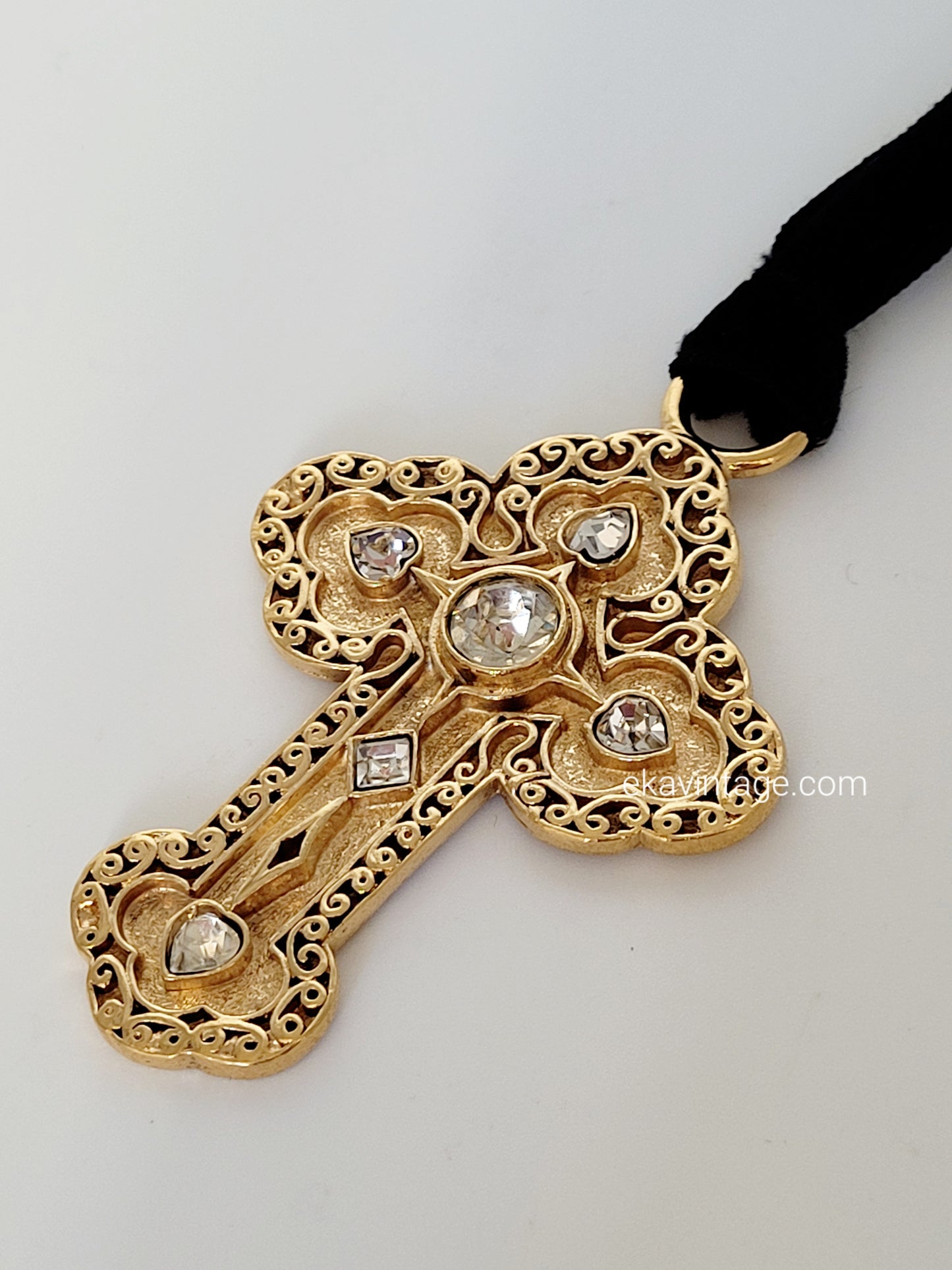 Agatha Paris - Pendentif/Collier vintage Croix