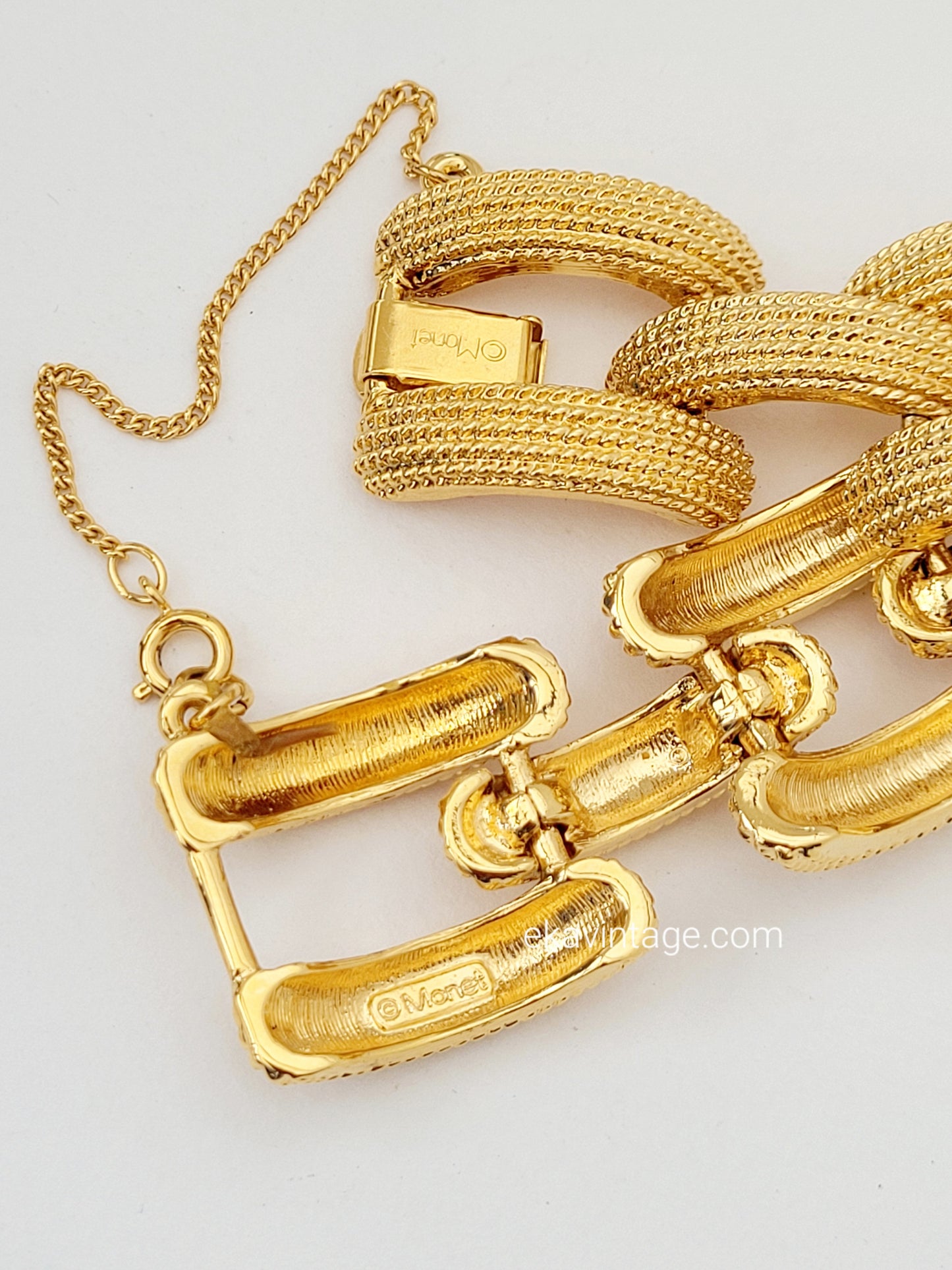 Monet - Bracelet vintage doré