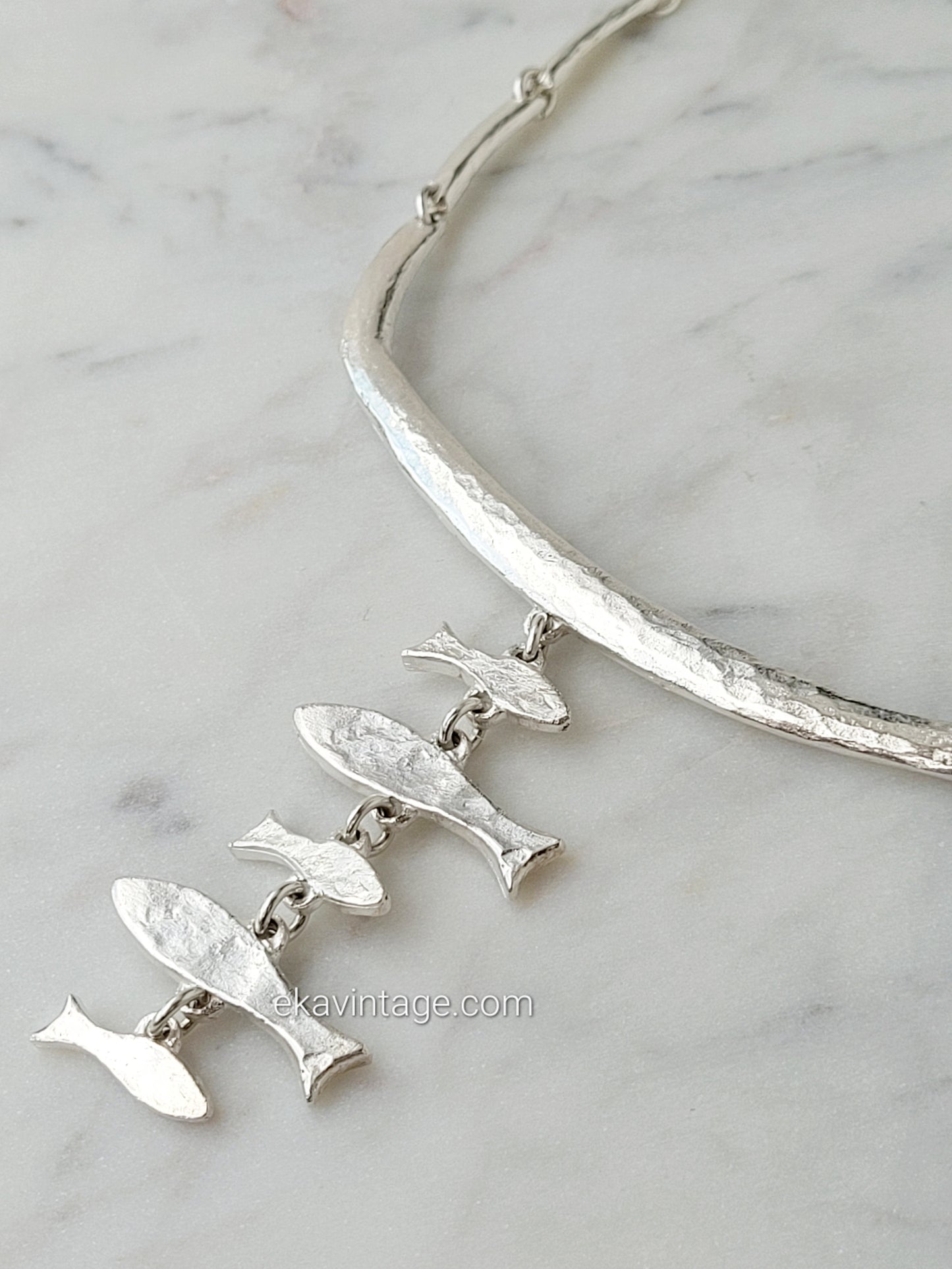 Il était une fois - Collier vintage Poissons