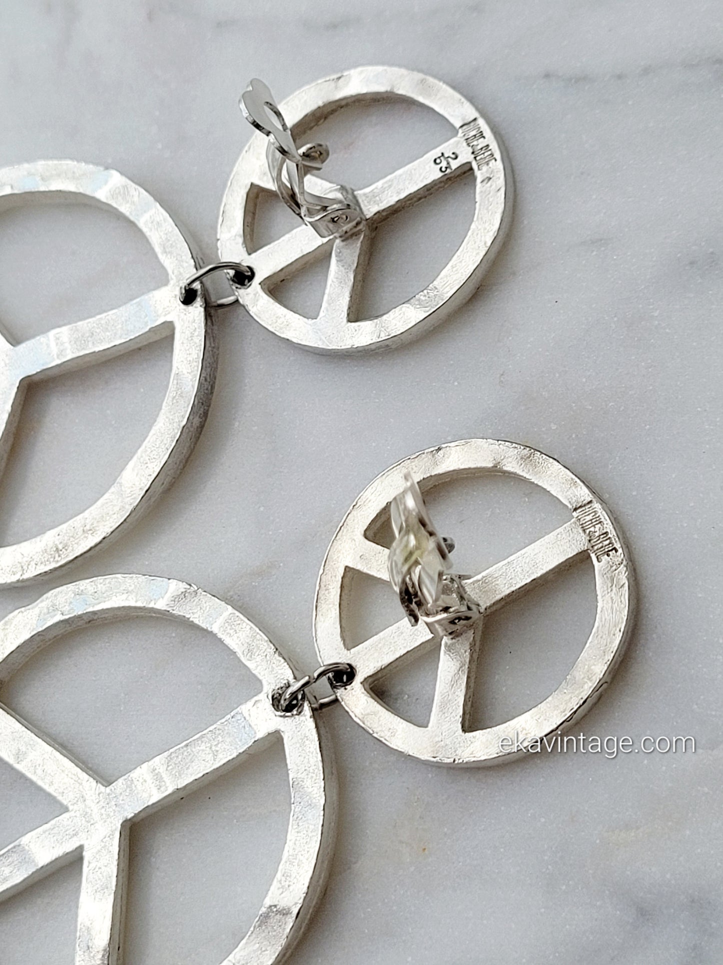 Biche de Bere - Boucles d'oreilles vintage Peace & love