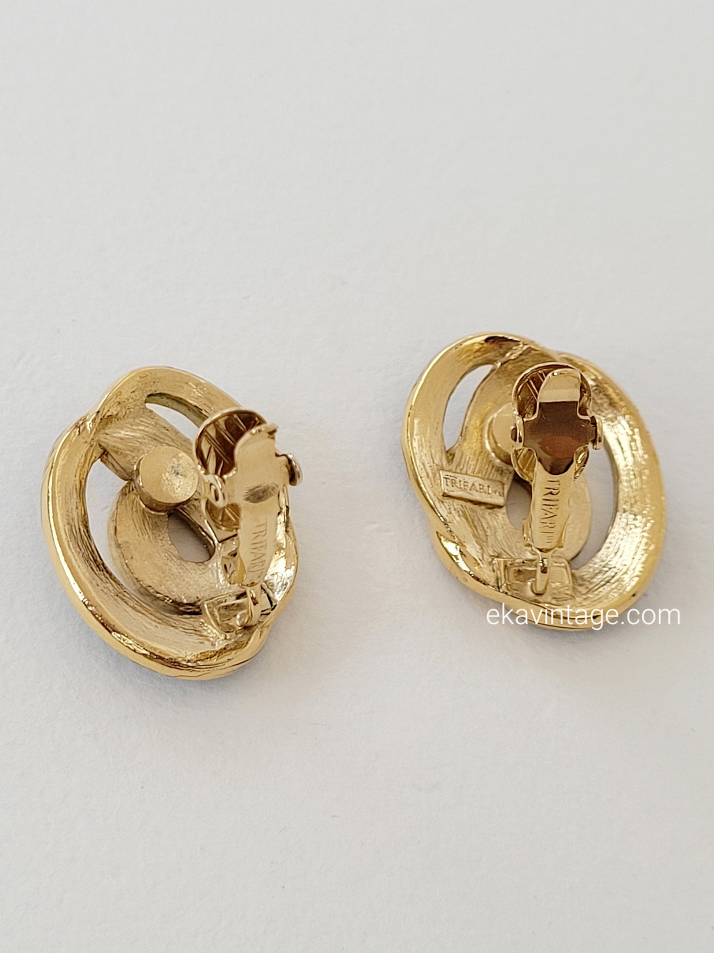 Trifari - Boucles d'oreilles vintage