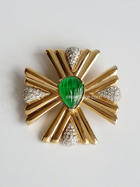Broche vintage Croix