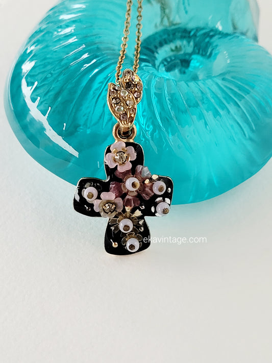 Christian Lacroix- Pendentif vintage Croix