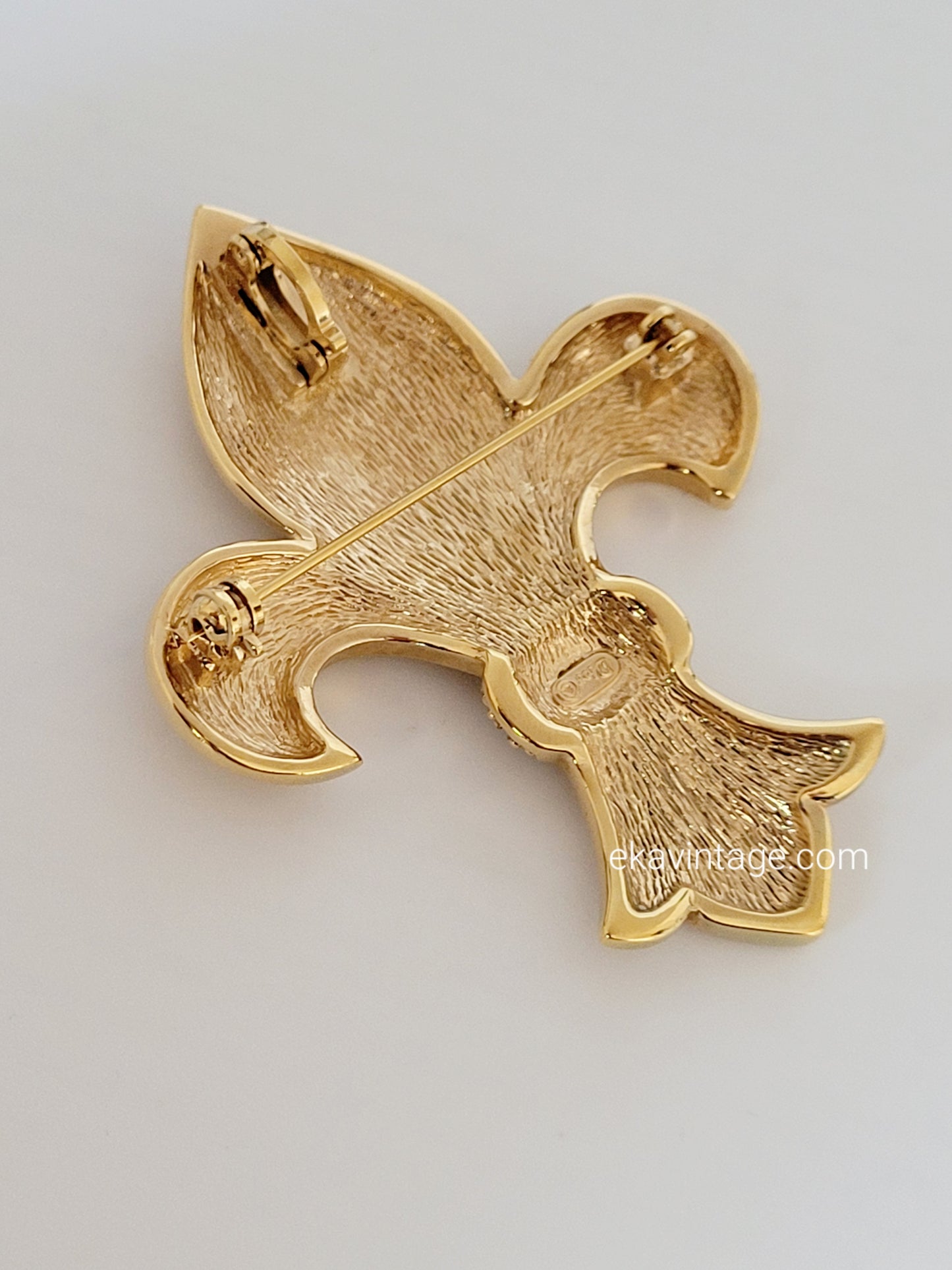 Christian Dior - Broche/pendentif vintage Fleur de Lys